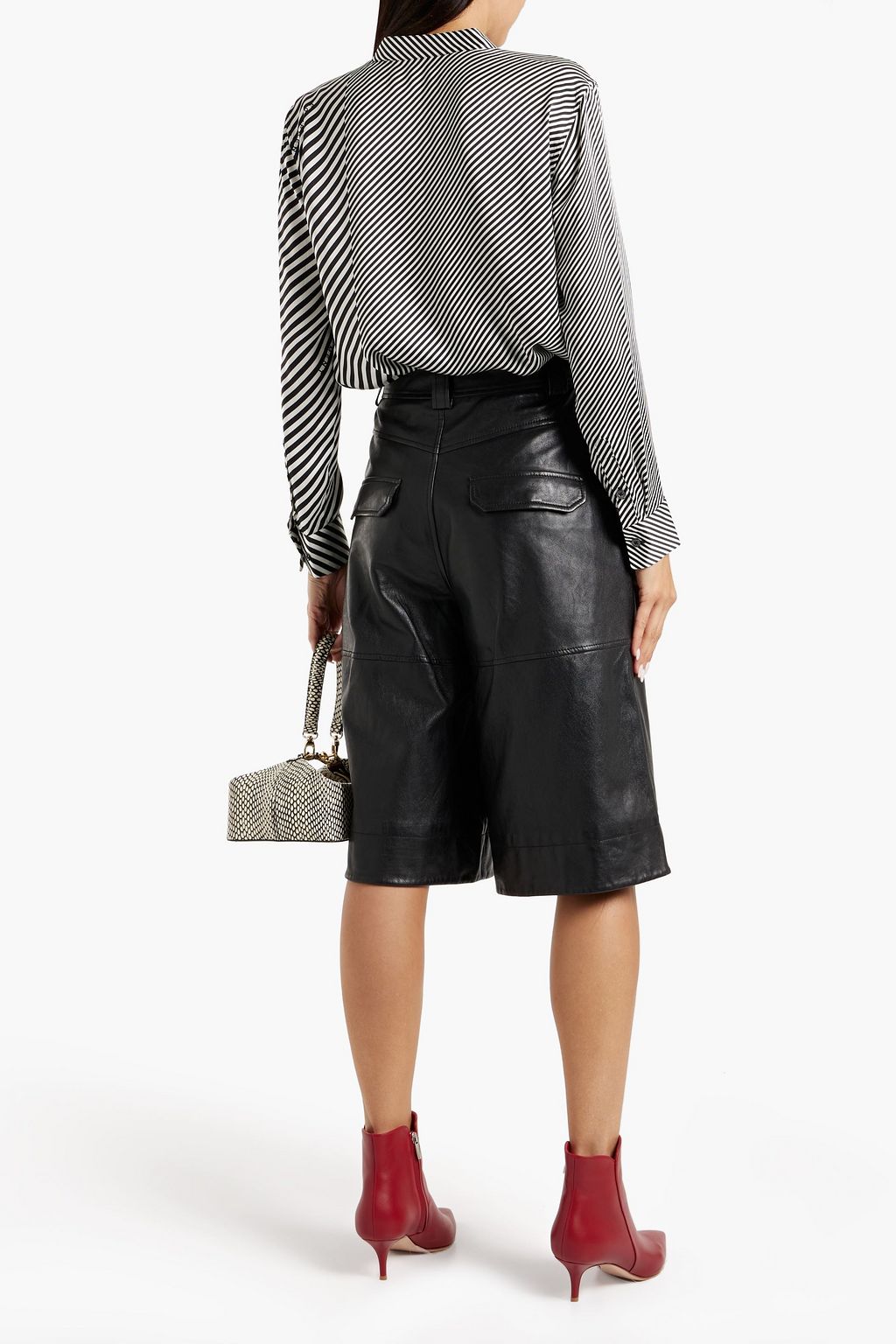 EQUIPMENT Striped silk-satin shirt