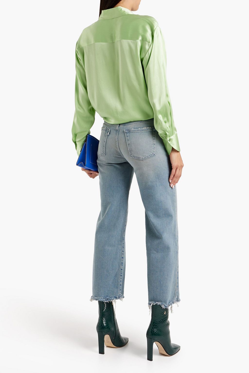 EQUIPMENT Geneva tie-front silk-satin shirt