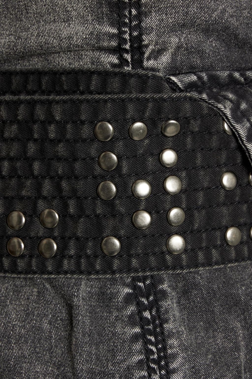 SER.O.YA Xi belted denim mini skirt