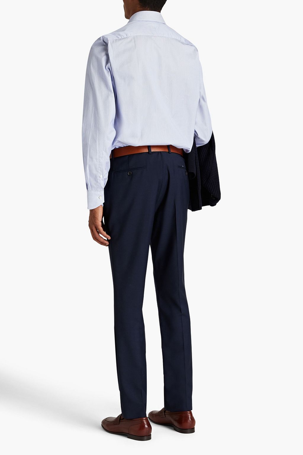 CANALI Striped cotton shirt