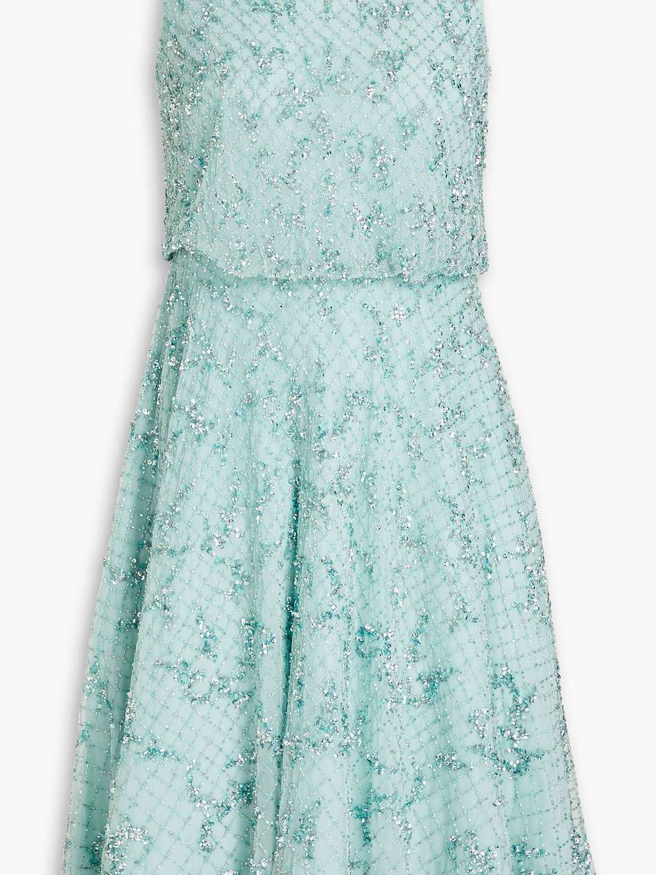 embellished tulle dress