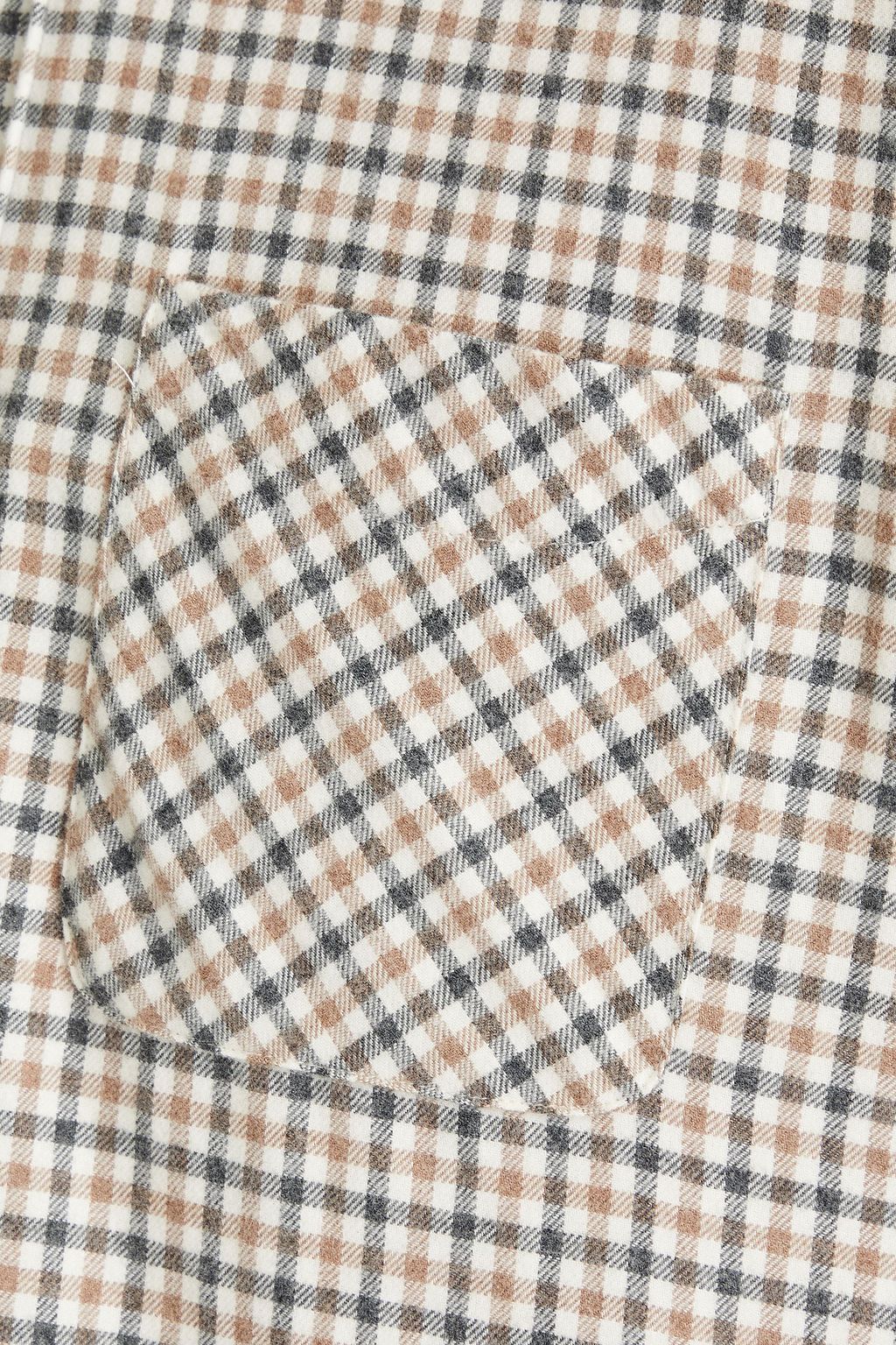 PESERICO Checked cotton-flannel shirt