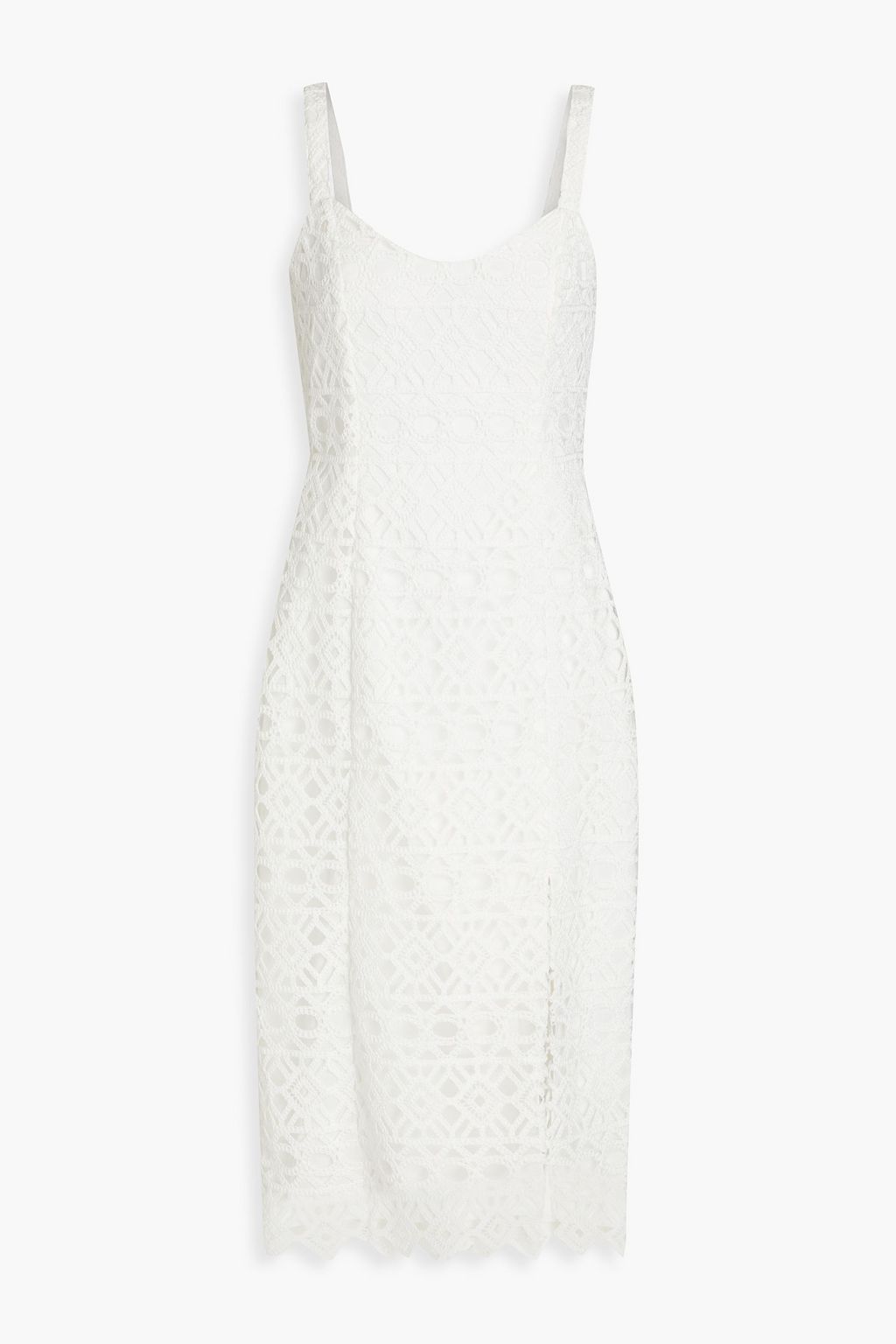 AIDAN MATTOX Cutout crochet midi dress | THE OUTNET