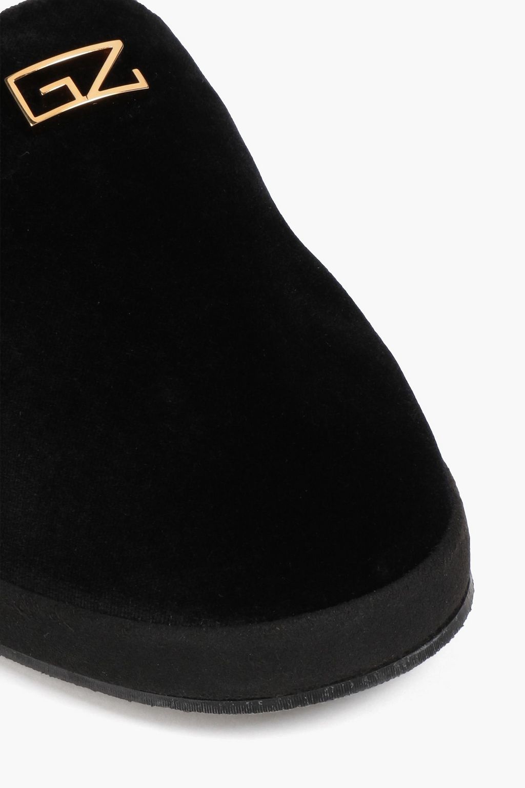 GIUSEPPE ZANOTTI Therese 05 appliquéd velvet slippers