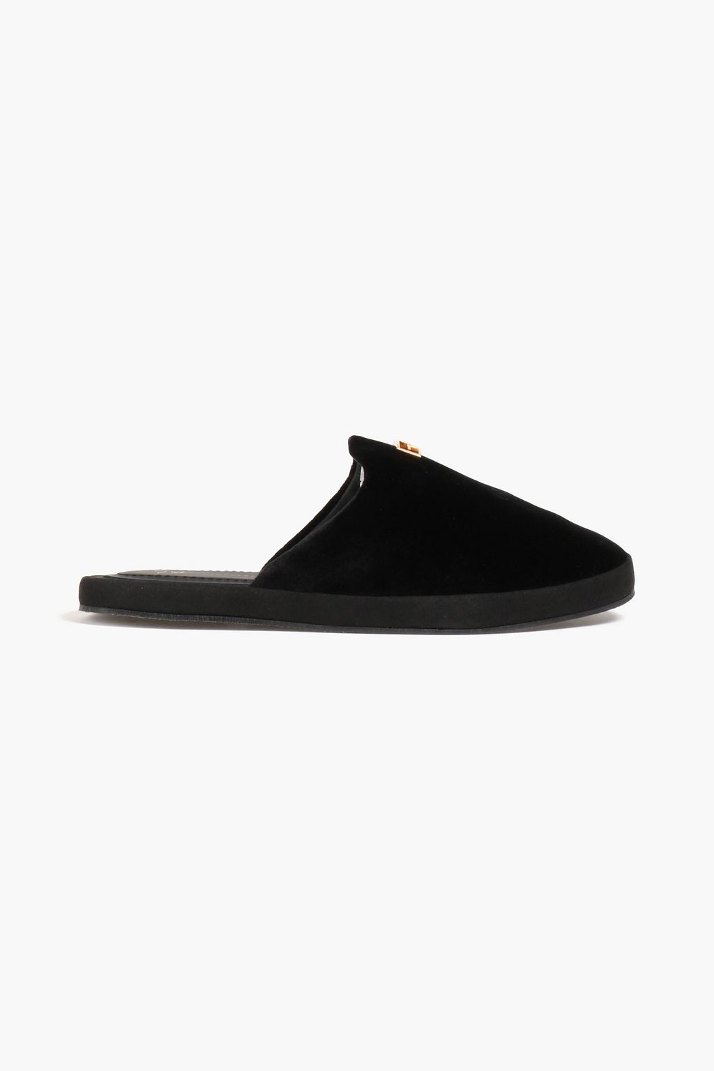 GIUSEPPE ZANOTTI Therese 05 appliquéd velvet slippers | THE OUTNET