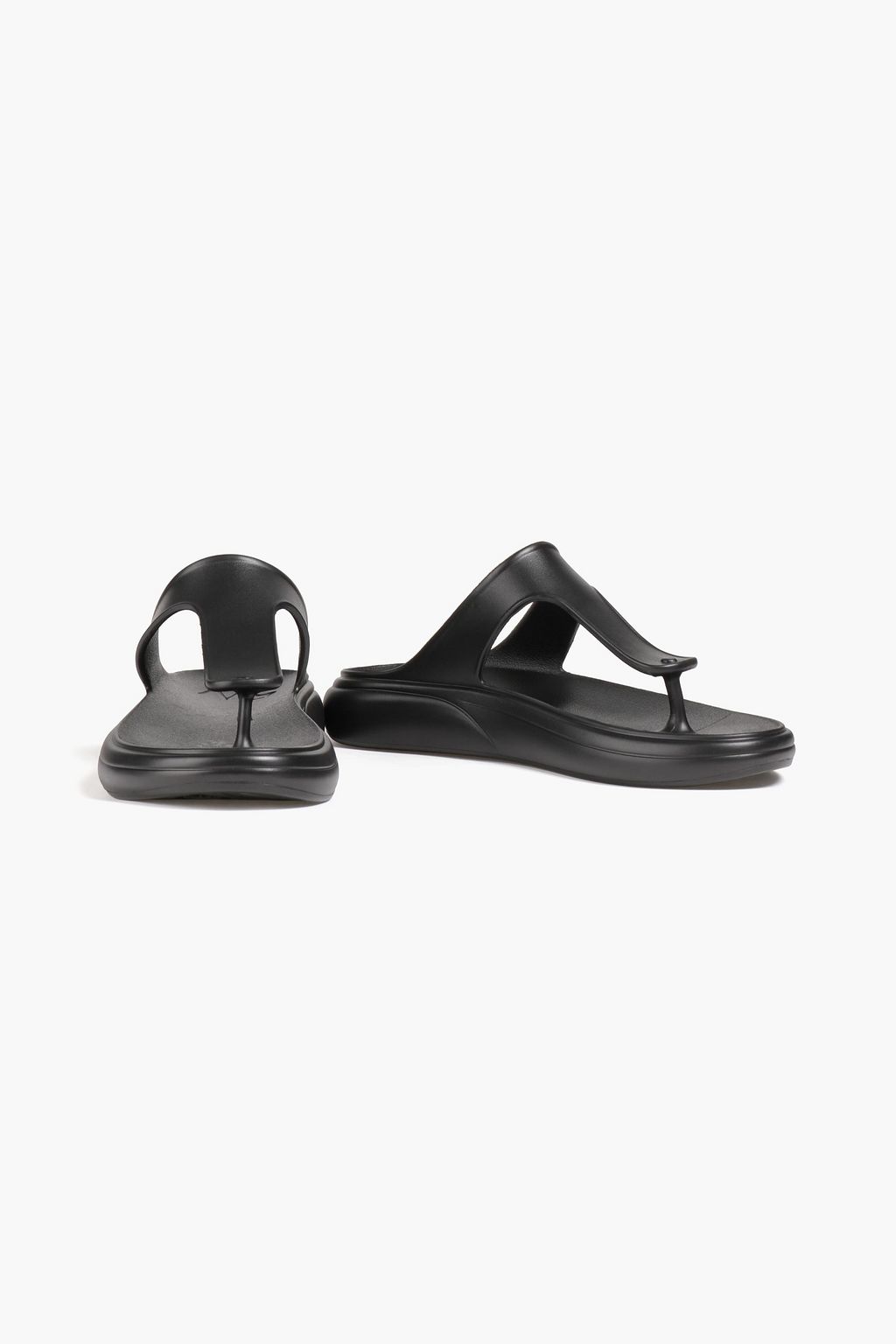 STUART WEITZMAN Stuflex plastic platform flip flops