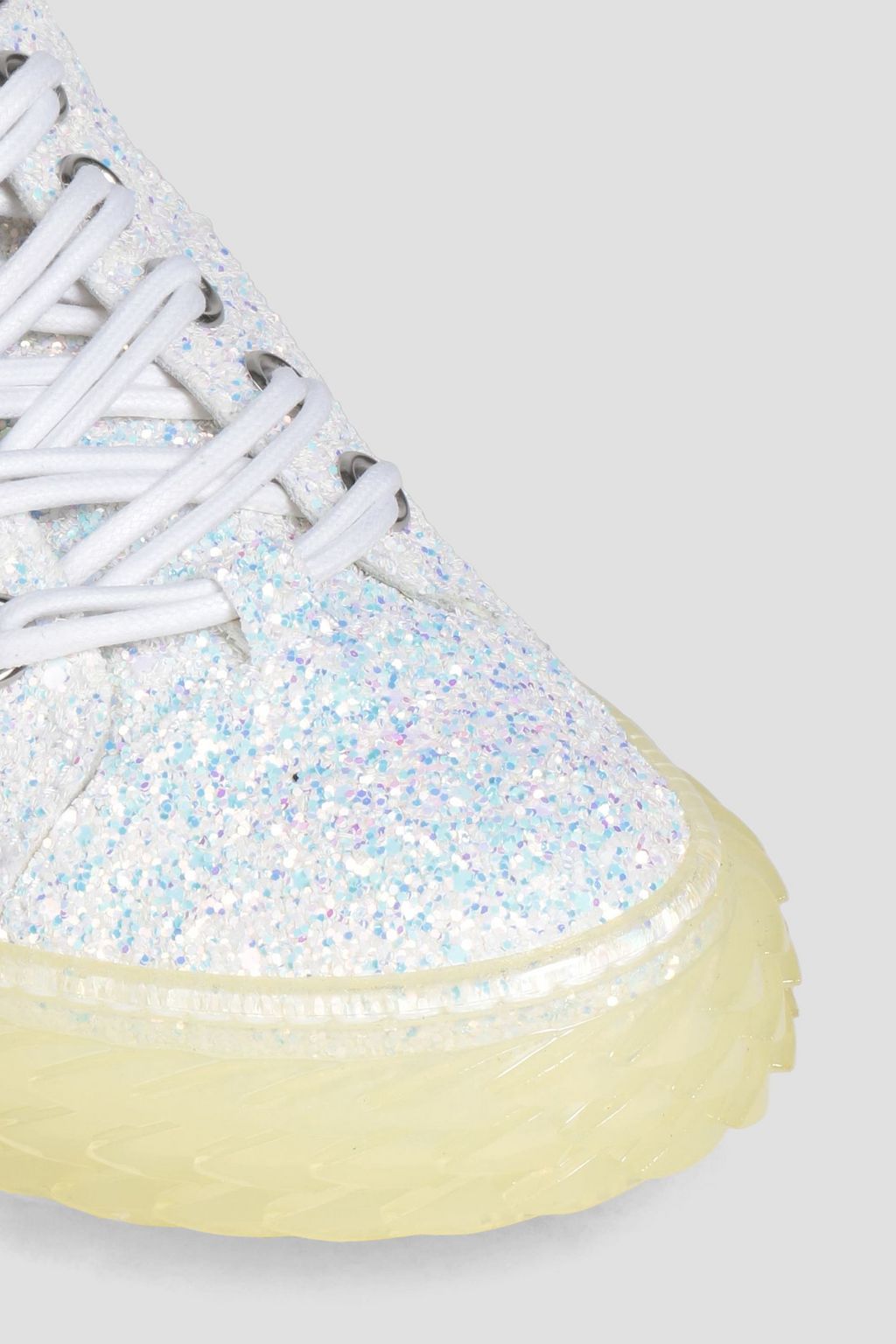 GIUSEPPE ZANOTTI Blabber glittered leather sneakers