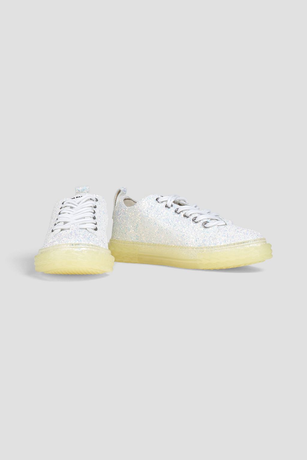 GIUSEPPE ZANOTTI Blabber glittered leather sneakers