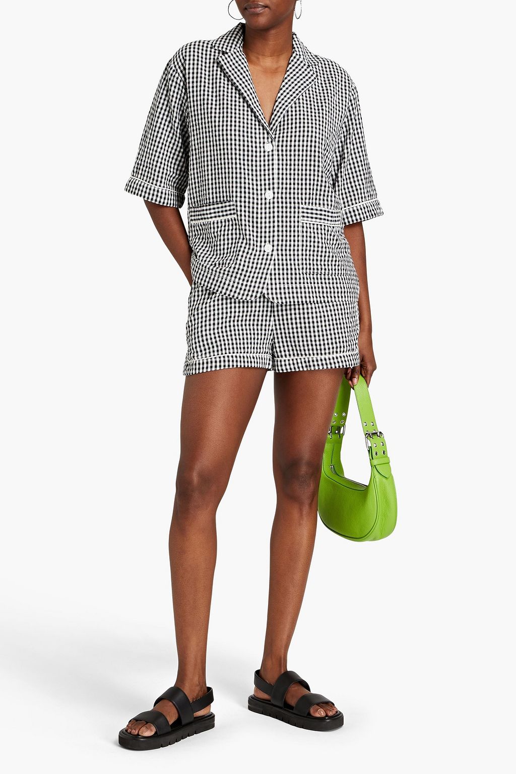 STELLA NOVA Viga Joe gingham cotton shirt