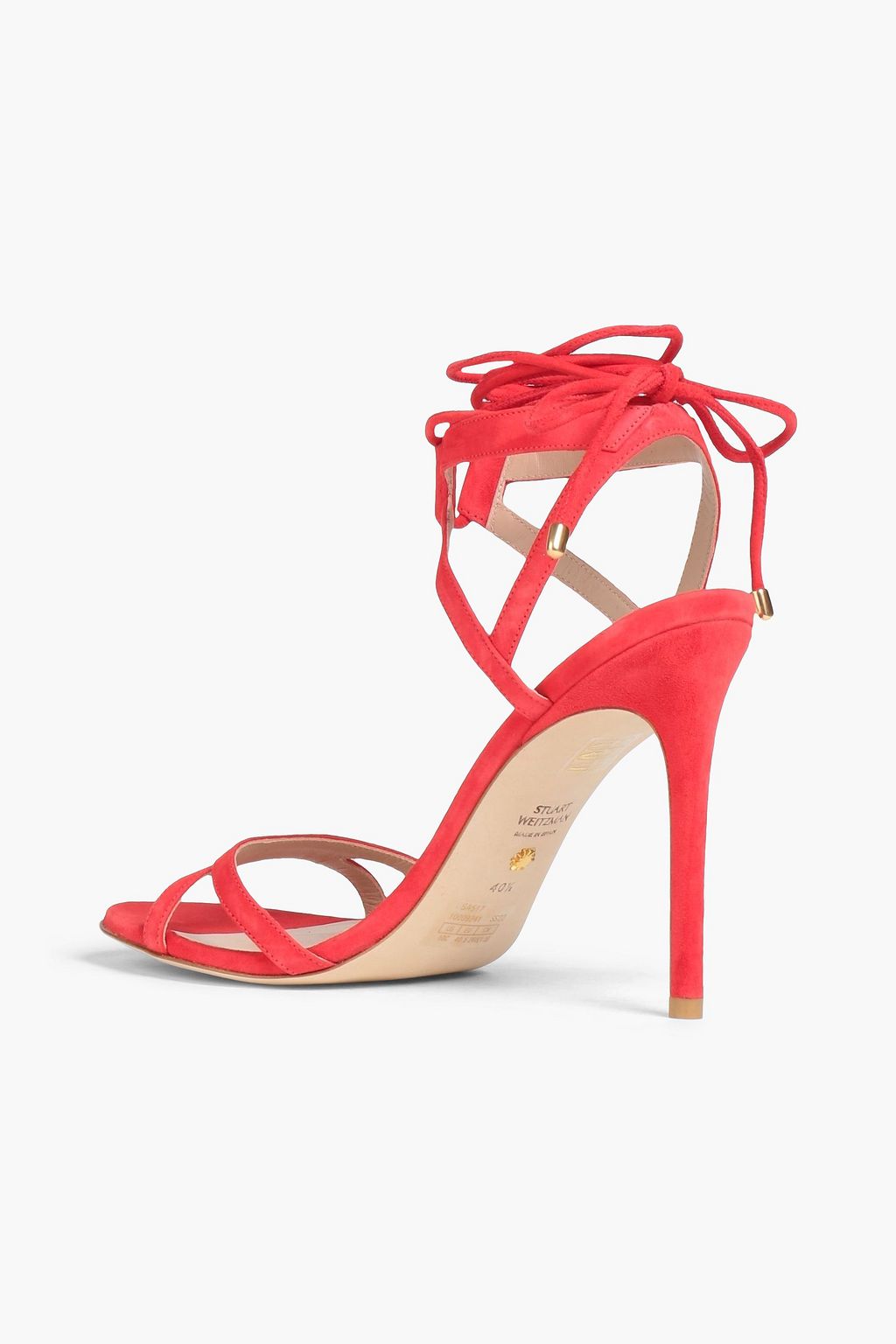 STUART WEITZMAN Soiree 100 Sandalen aus Veloursleder