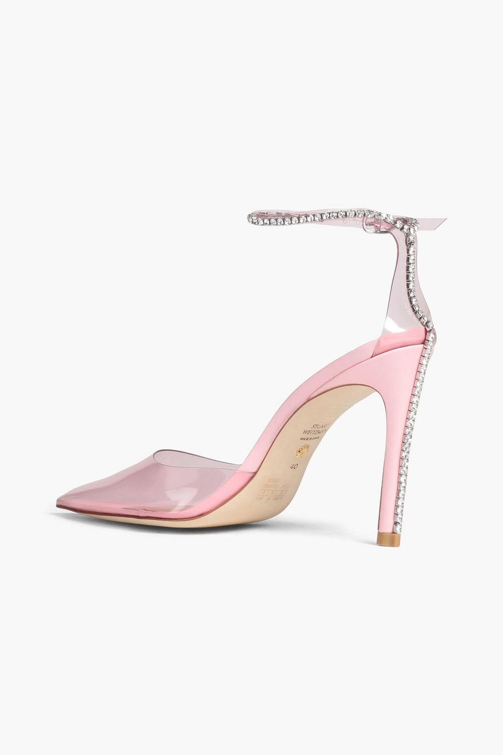 STUART WEITZMAN حذاء بامب «جلام» مصنوع من مادة PVC بكعب مقاس 100