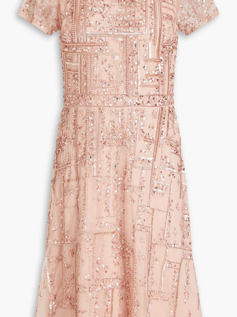 embellished tulle dress