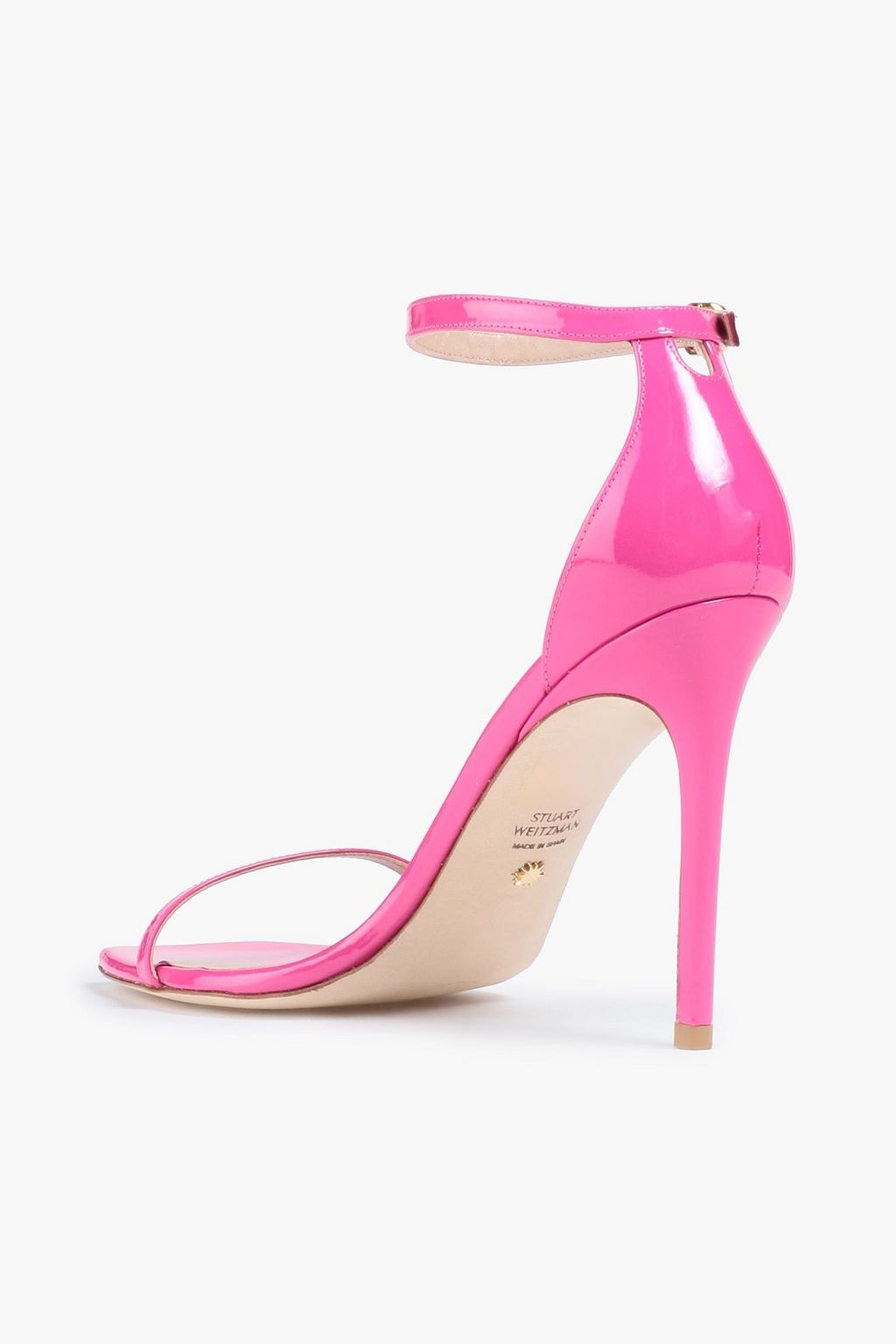 STUART WEITZMAN パテントレザー サンダル カットアウト
