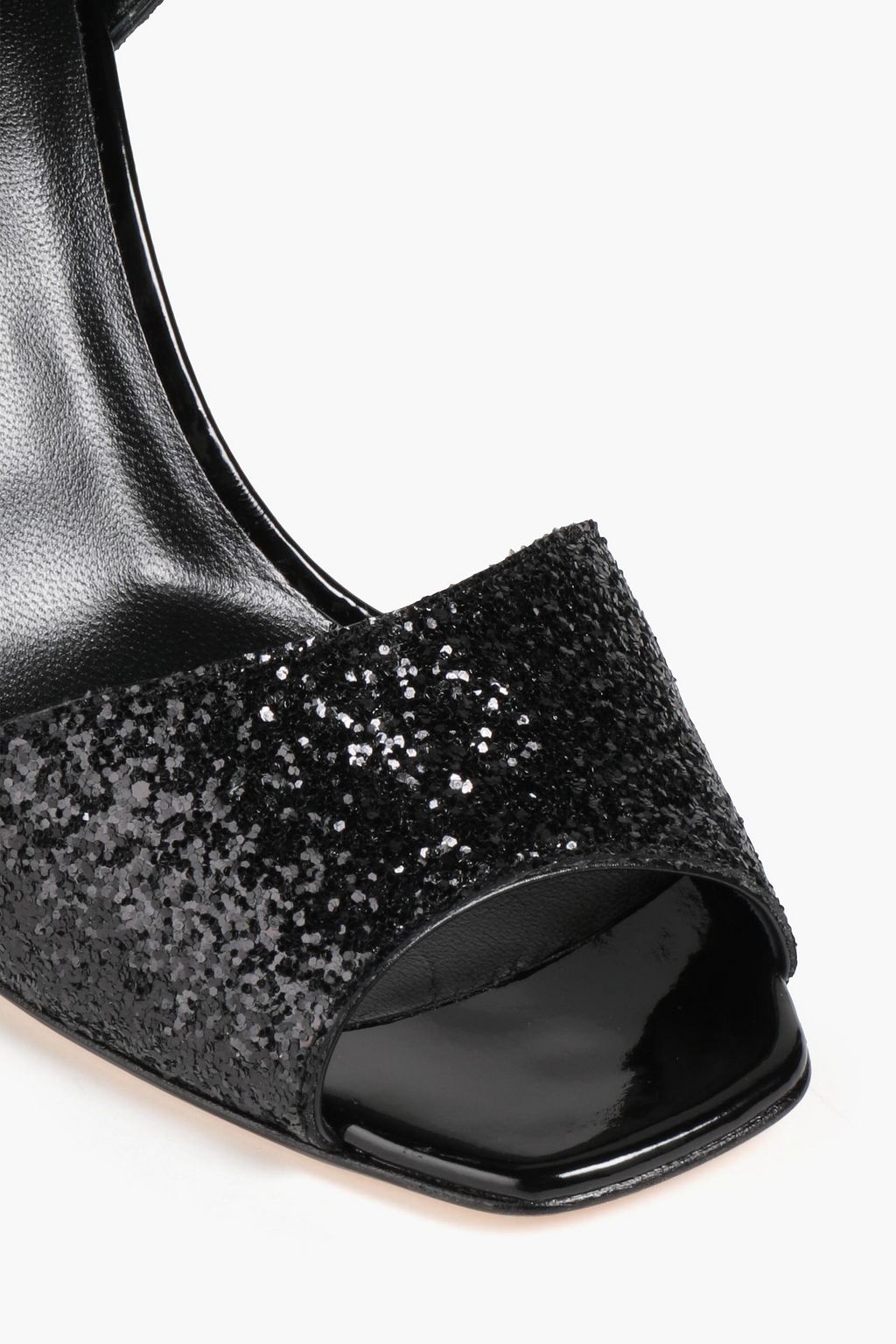 GIUSEPPE ZANOTTI صندل ’لافينيا’ من الجلد البرّاق بكعب مقاس 80