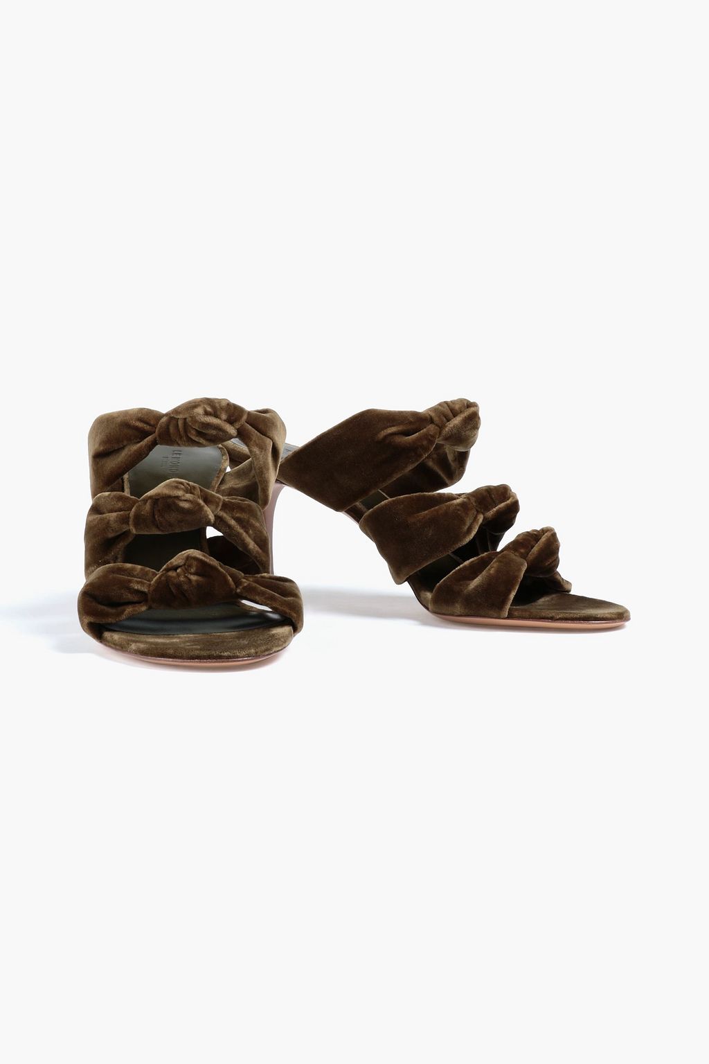 LE MONDE BERYL Knotted leather mules