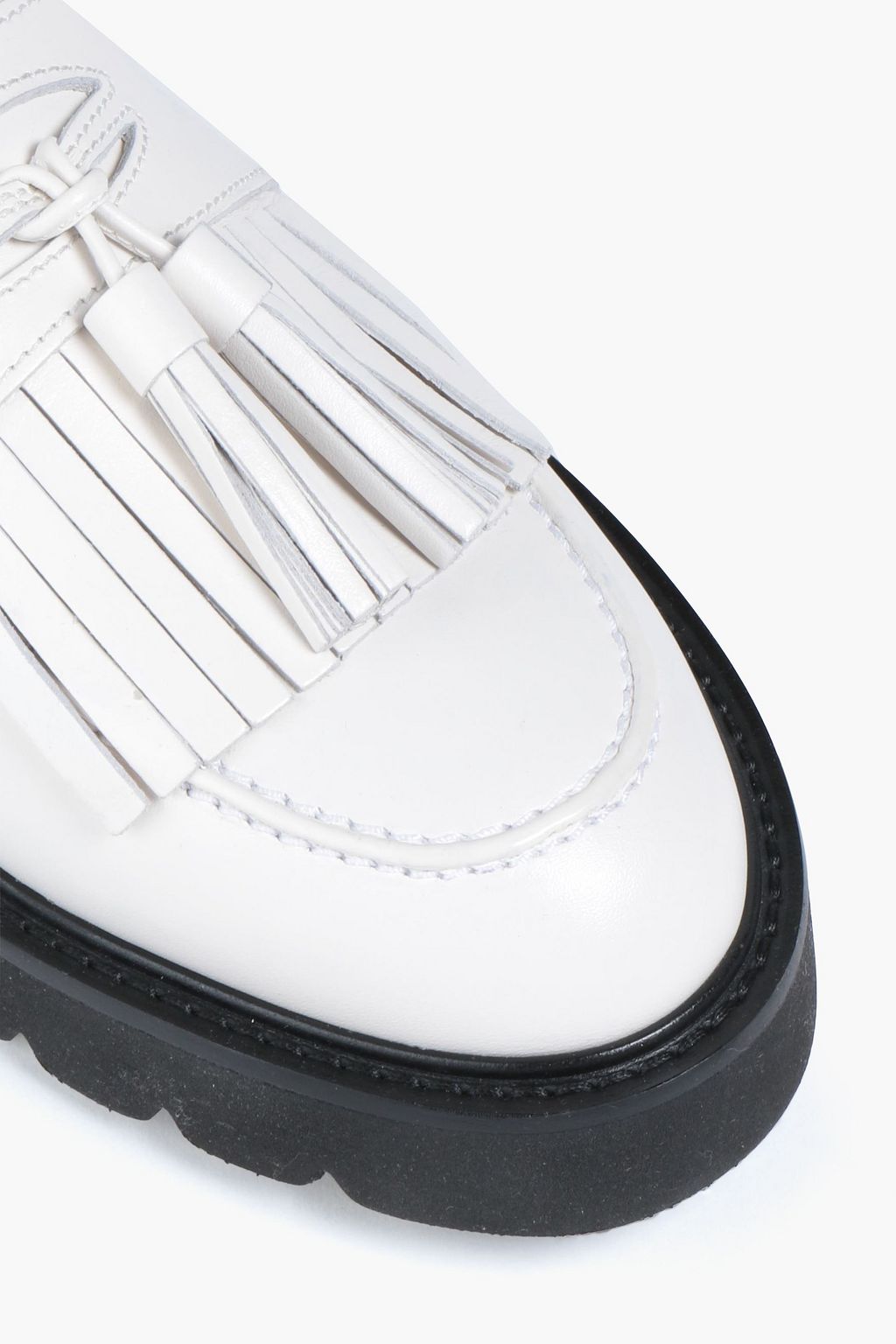 STUART WEITZMAN Mila tasseled leather loafers