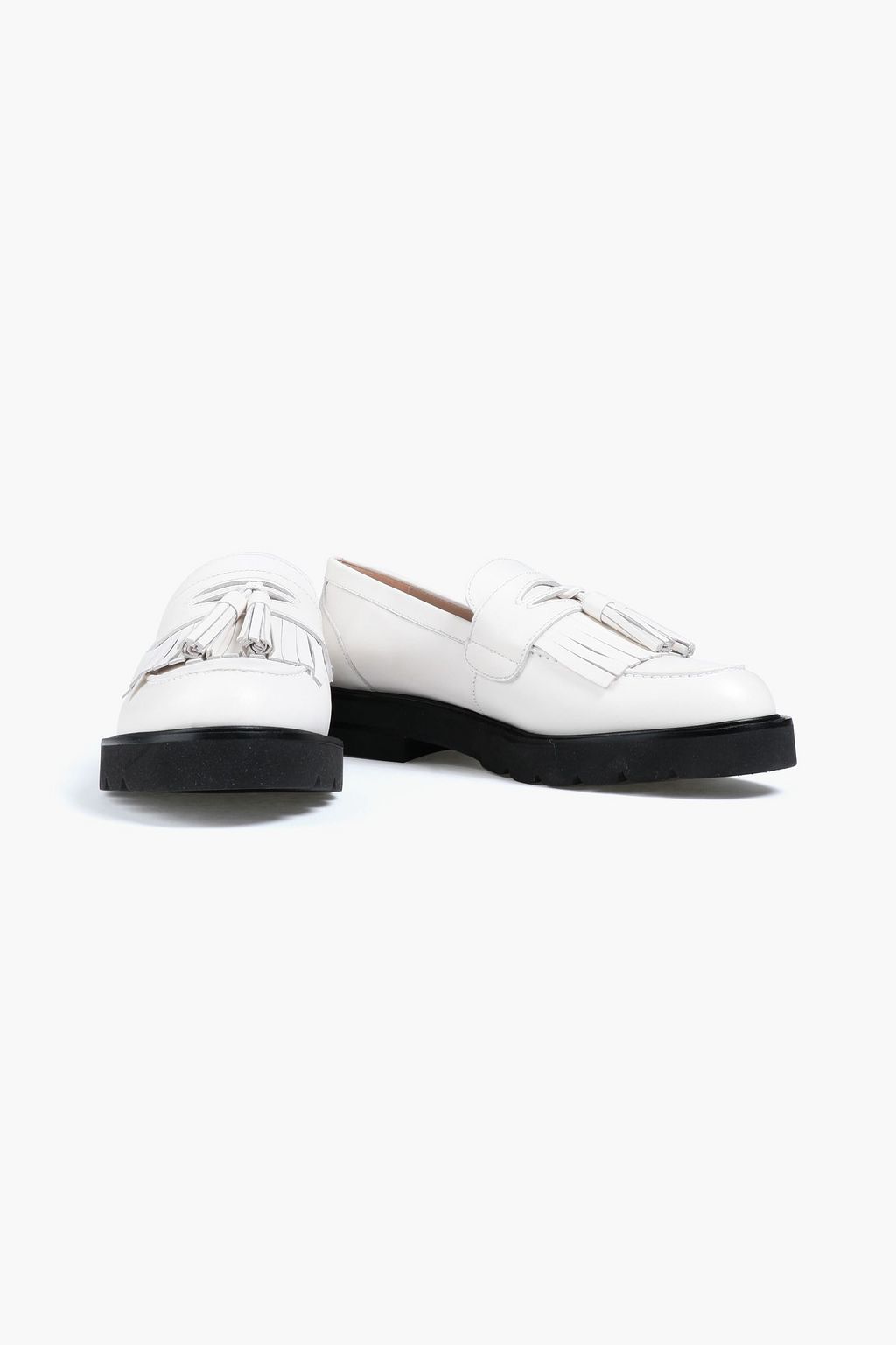 STUART WEITZMAN Mila tasseled leather loafers