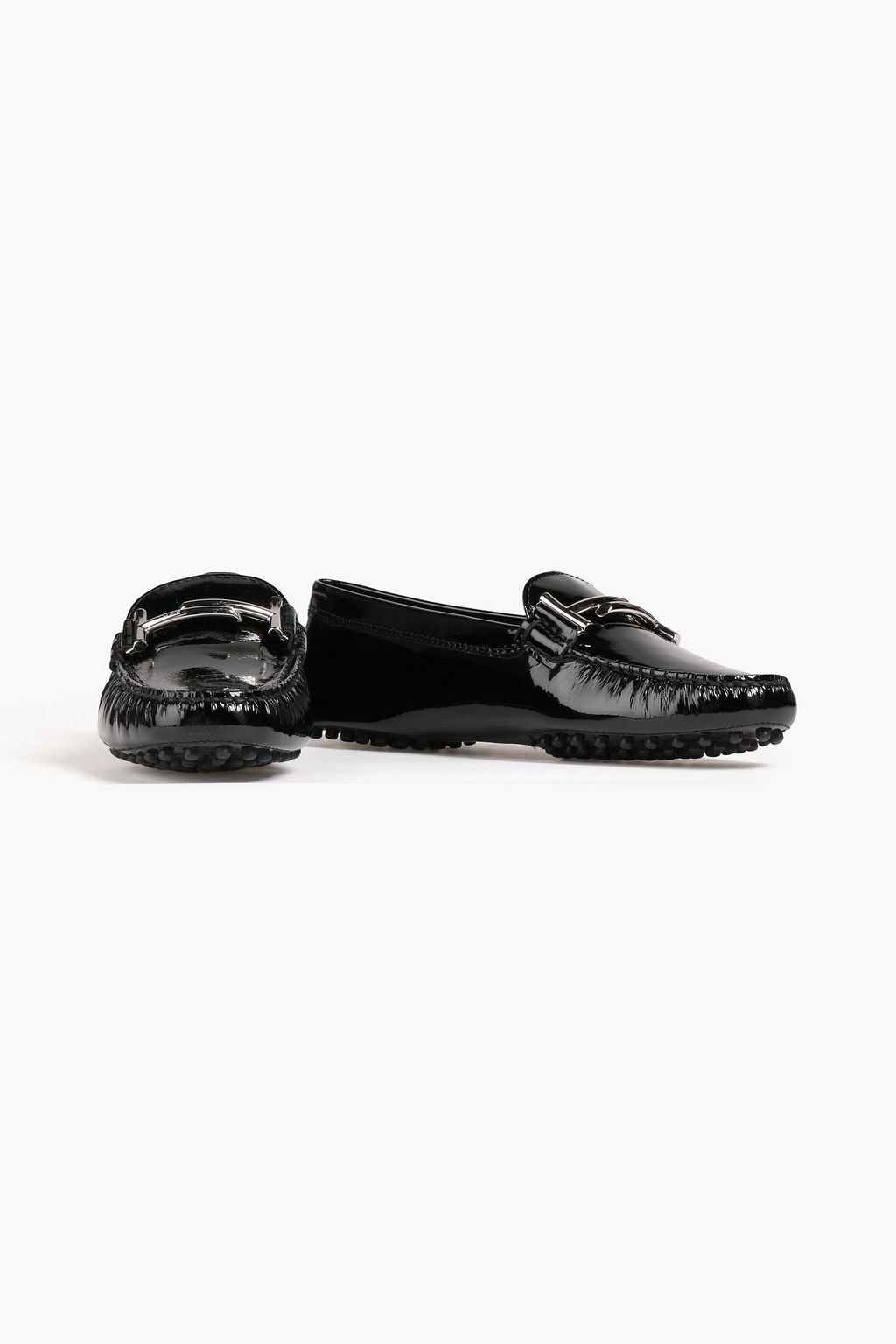 Black Gommino embellished patent 