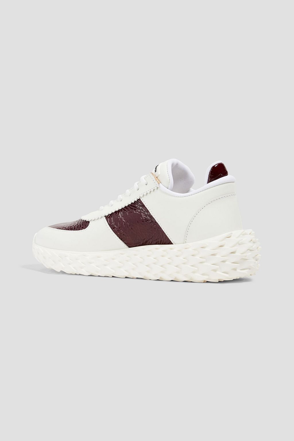 GIUSEPPE ZANOTTI Urchin 스무스 & 페이턴트 가죽 청키 솔 스니커즈