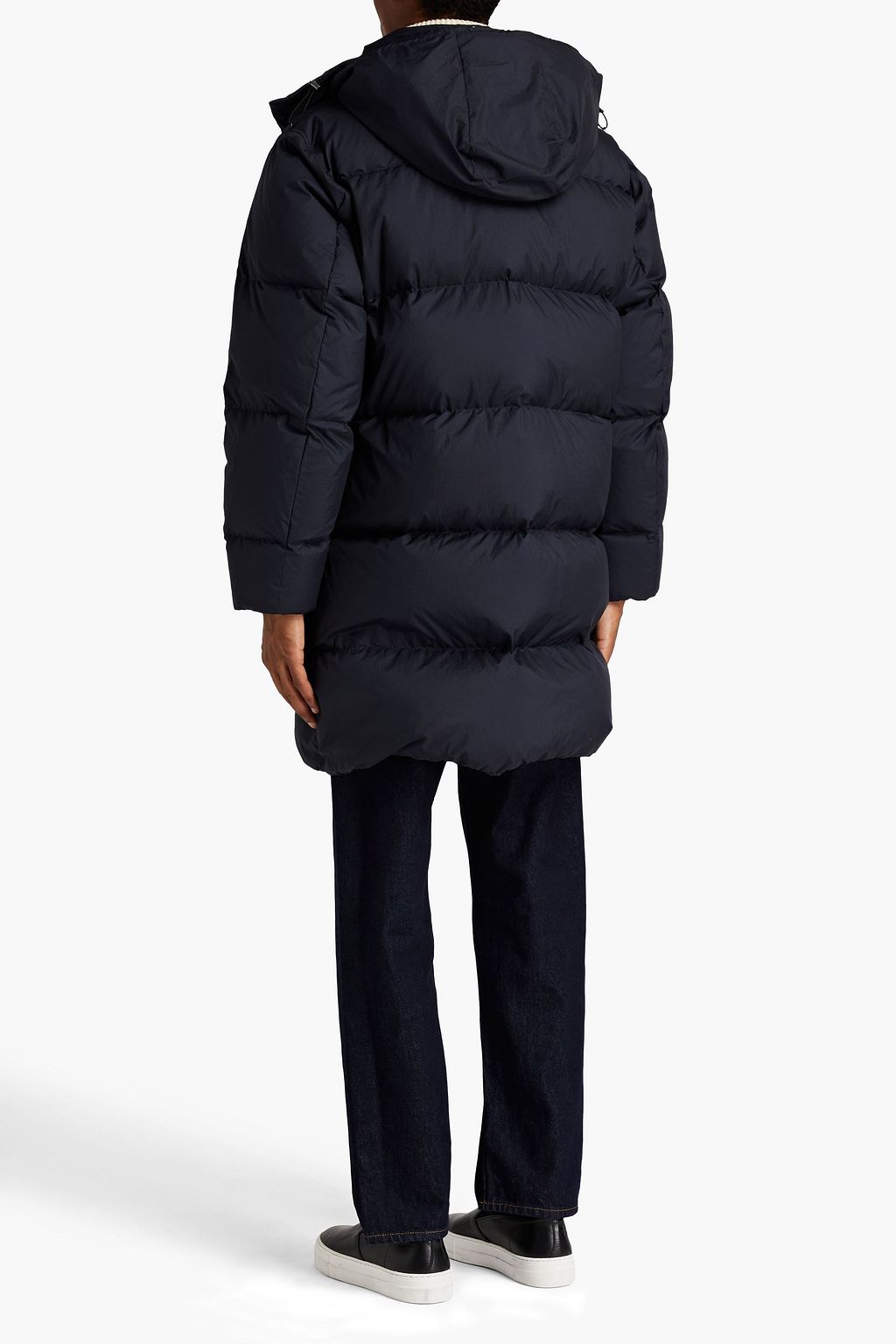 THEORY Quilted shell hooded coat