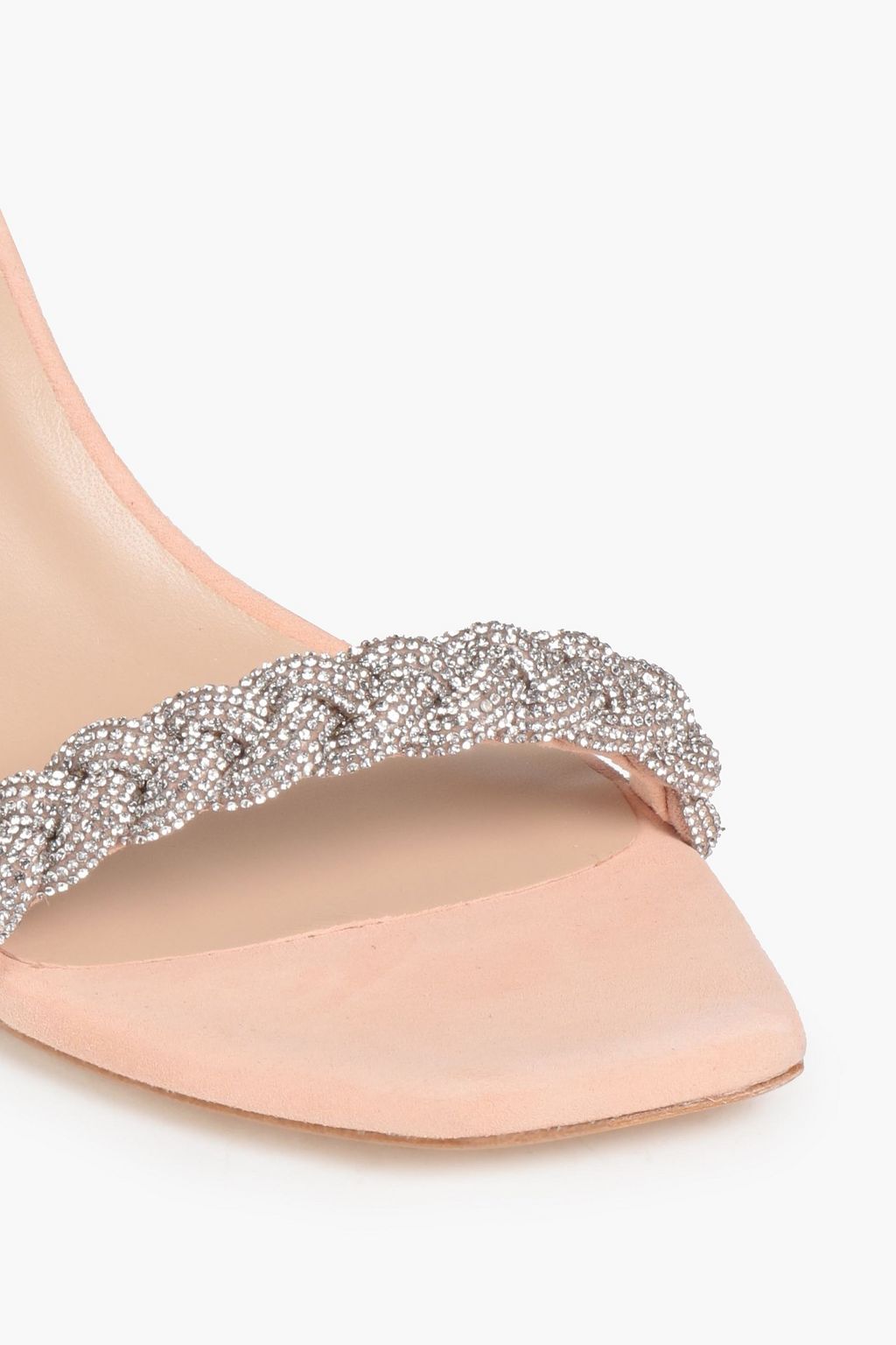 STUART WEITZMAN Sandalen aus Veloursleder mit Verzierung