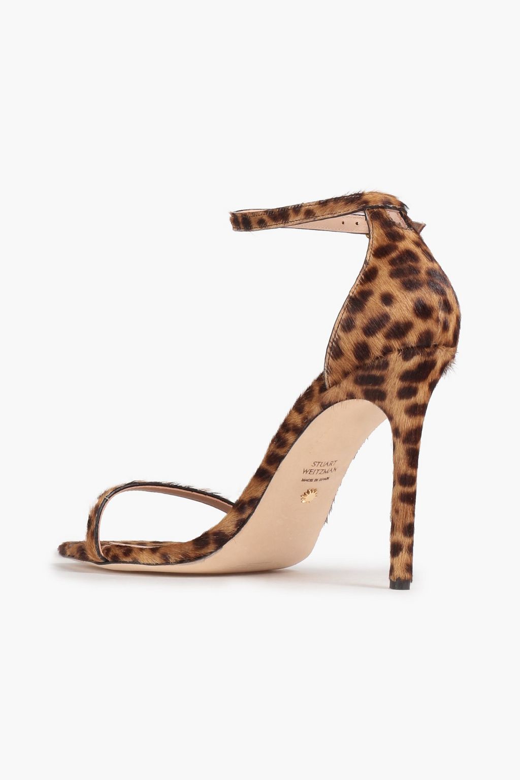 STUART WEITZMAN Sandalen aus Kalbshaar mit Leopardenprint