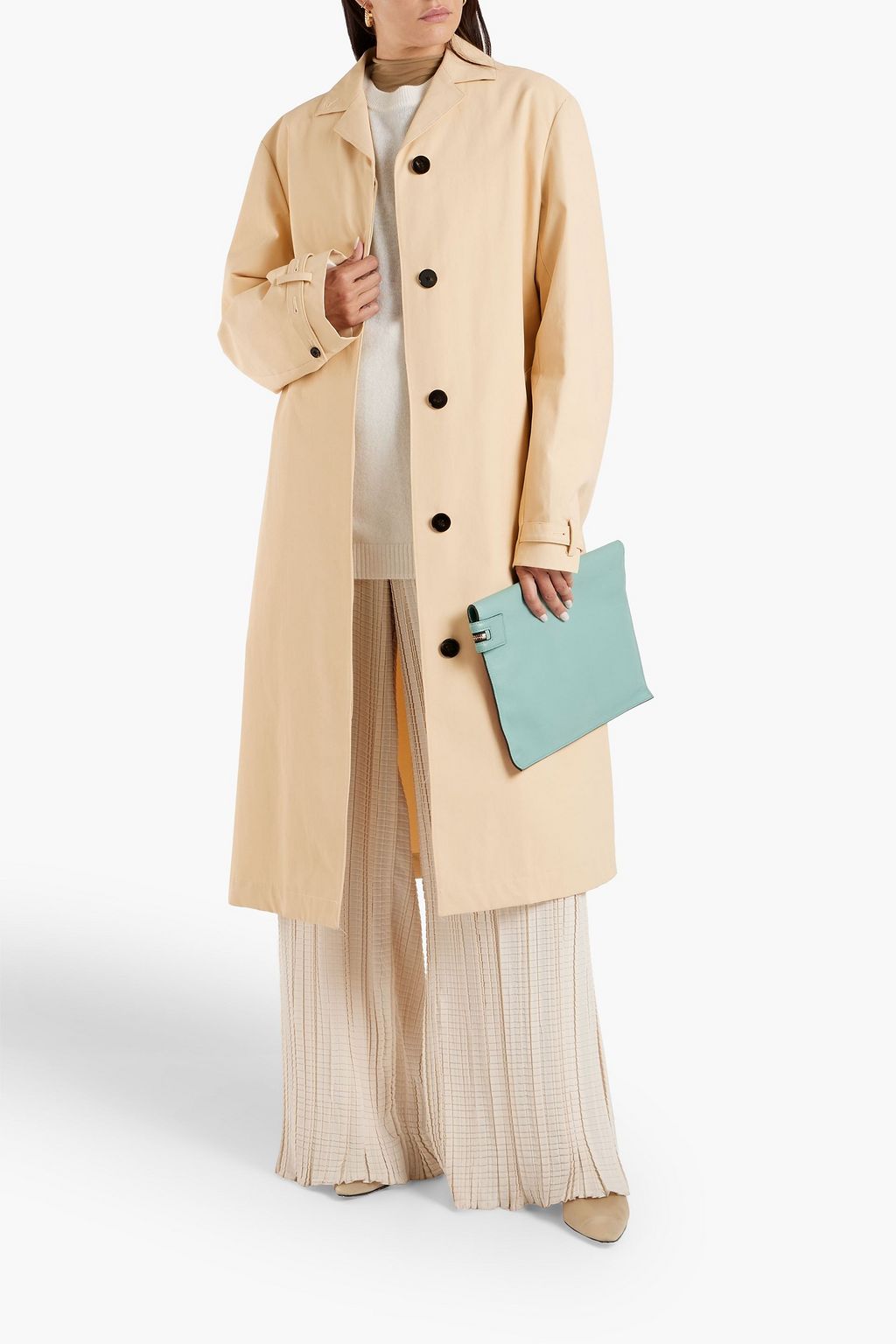 JIL SANDER Cotton trench coat