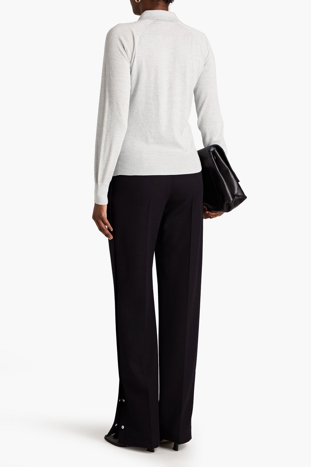 THEORY Melierter Pullover aus einer Merinowollmischung