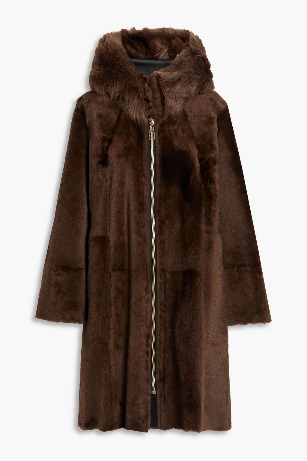 DOM GOOR Reversible shearling hooded coat | THE OUTNET