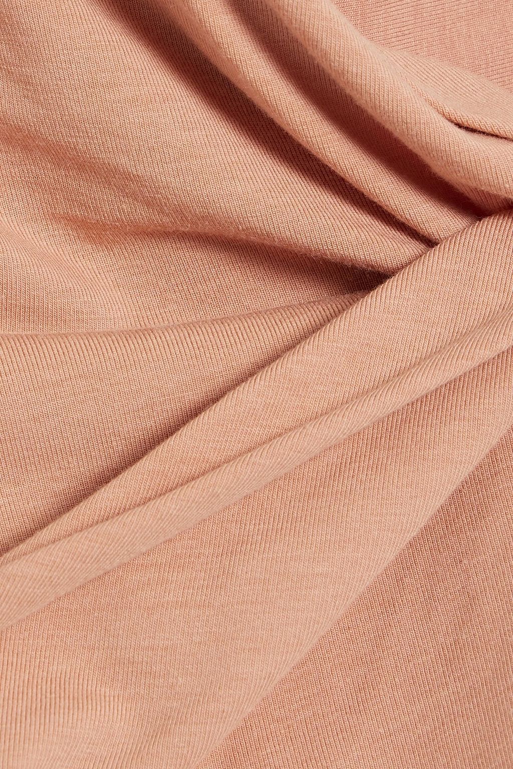 THE LINE BY K Ruched stretch cotton and modal-blend jersey top