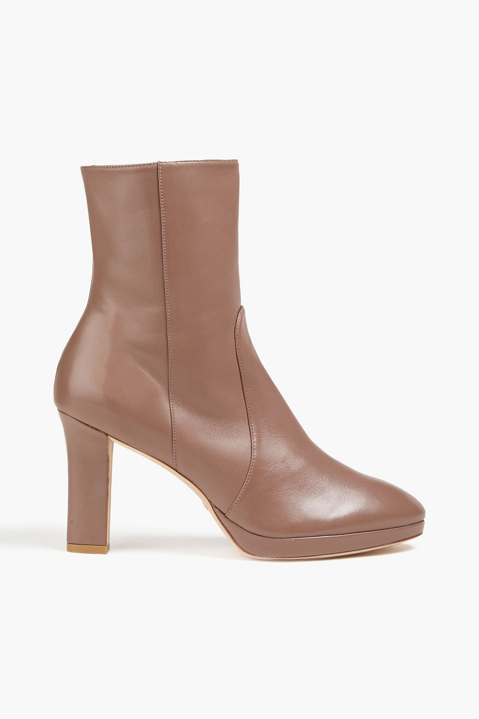 Stuart Weitzman Rosalind 90 Leather Platform Ankle Boots In Neutrals