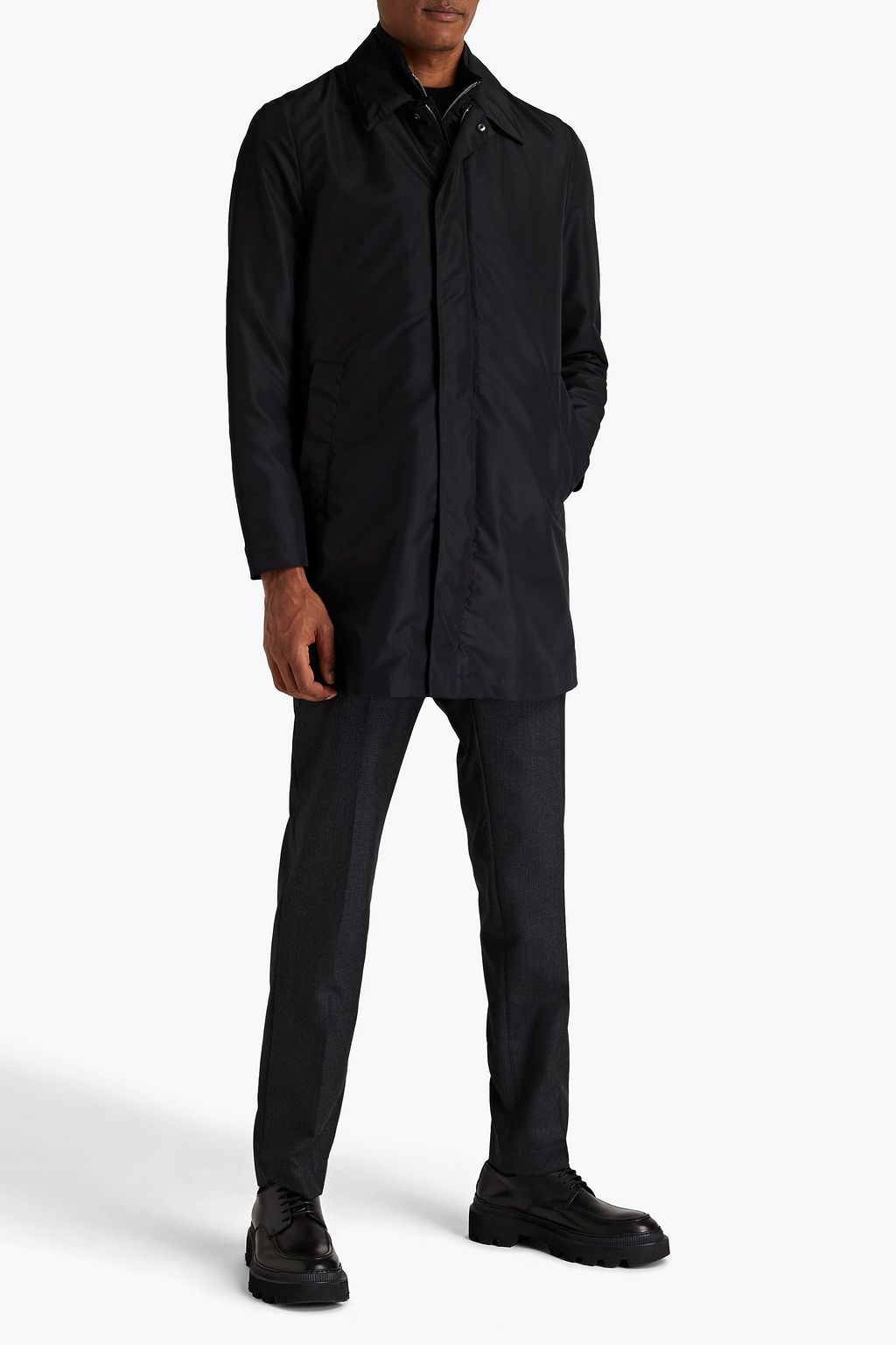 CANALI Convertible shell raincoat