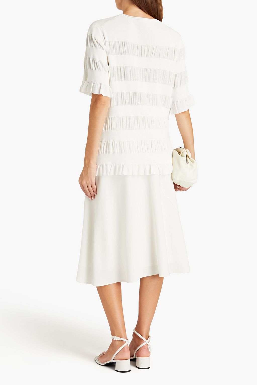 BY MALENE BIRGER Gathered ribbed-knit top