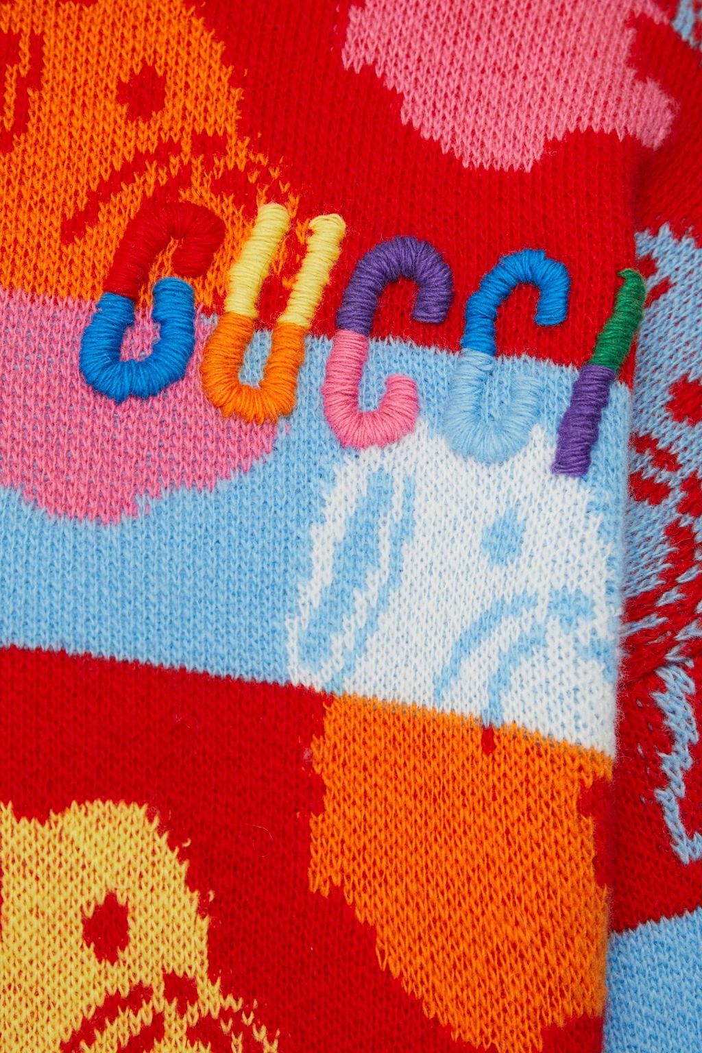 GUCCI Jacquard-knit wool sweater