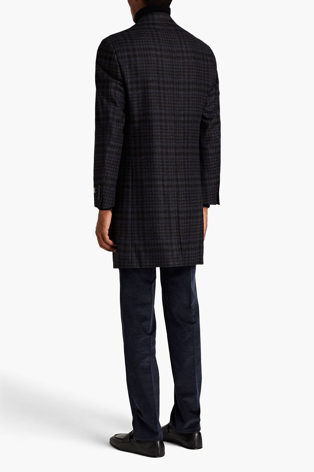 CANALI Kei houndstooth wool-felt coat