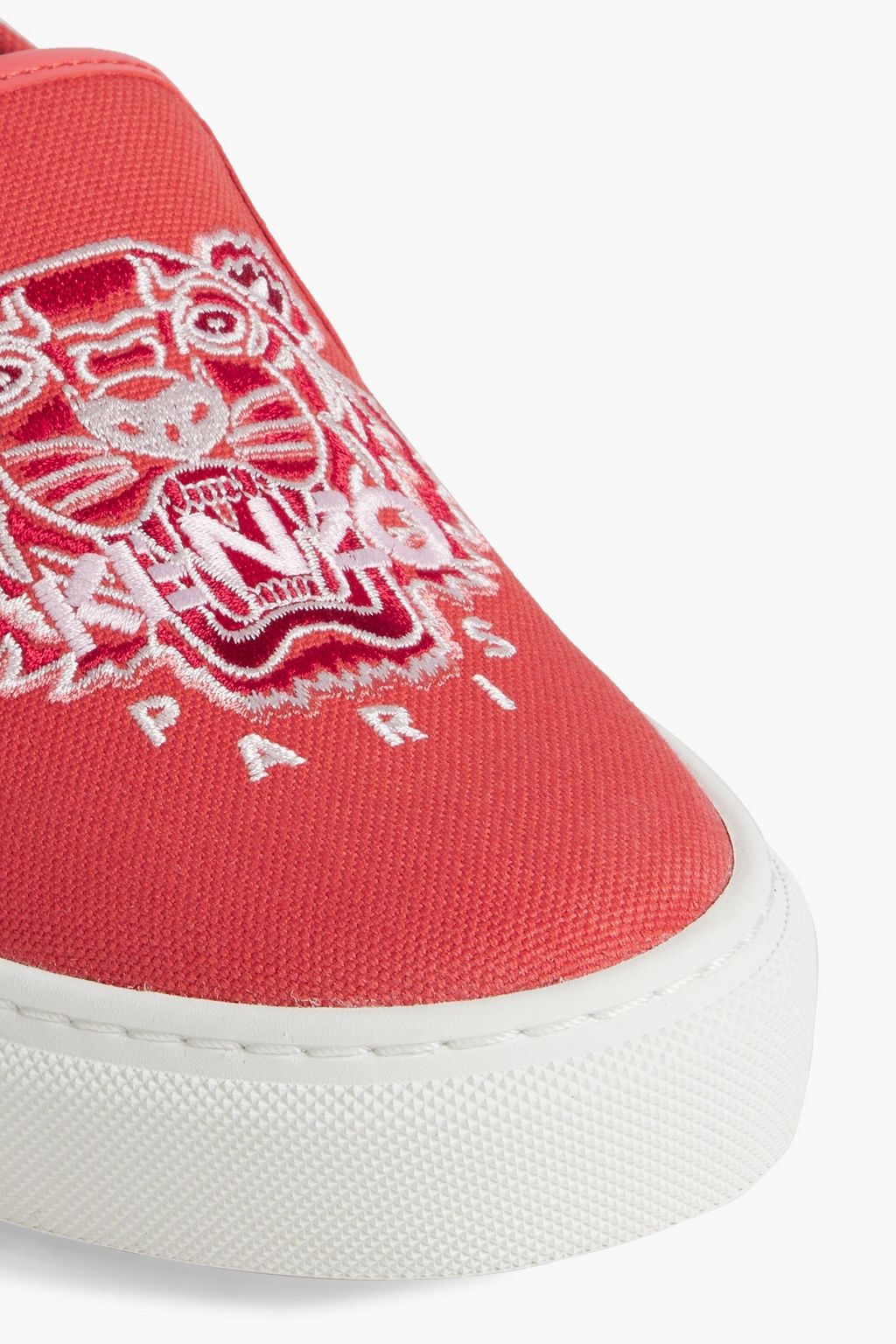 KENZO K-Skate embroidered canvas slip-on sneakers