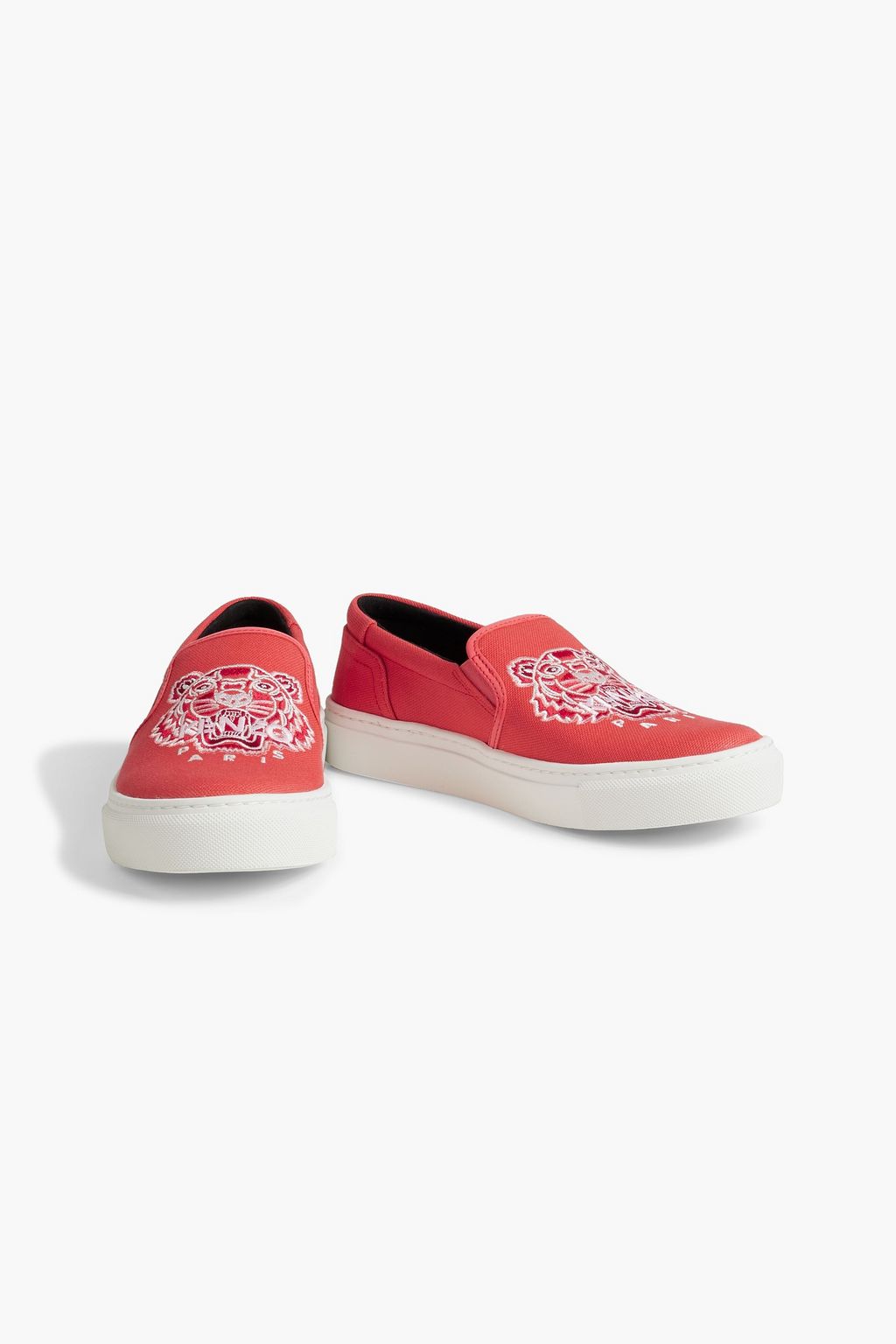KENZO K-Skate embroidered canvas slip-on sneakers