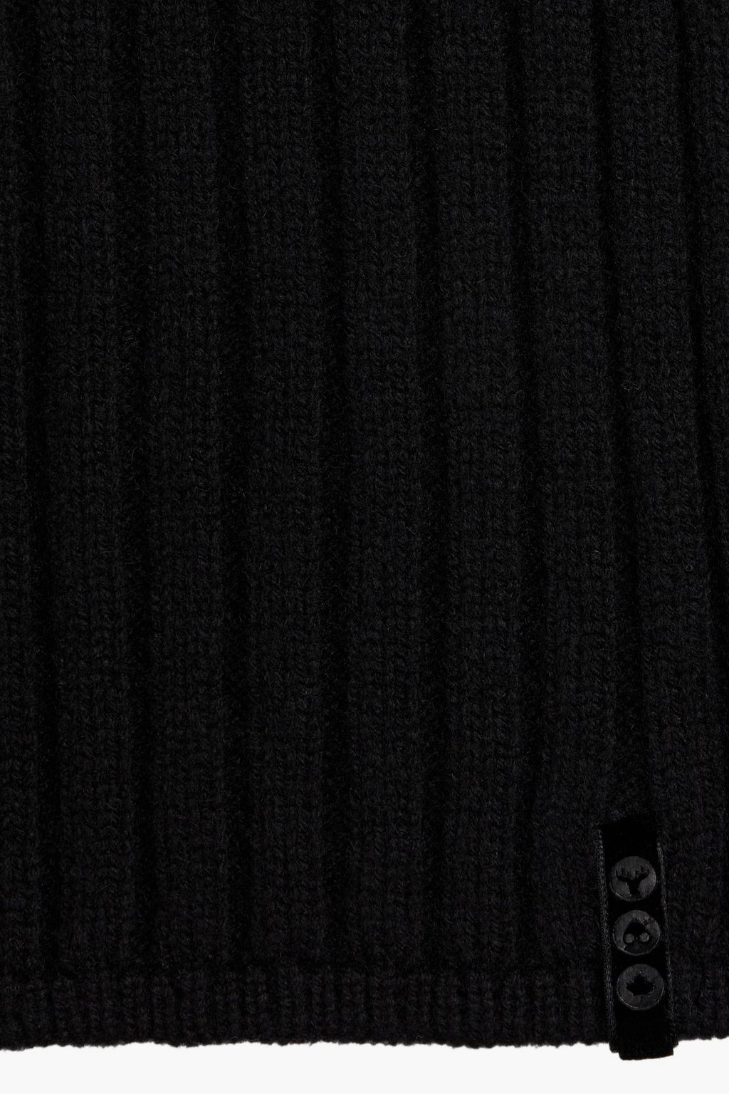 MOOSE KNUCKLES Verona ribbed two-tone merino wool scarf