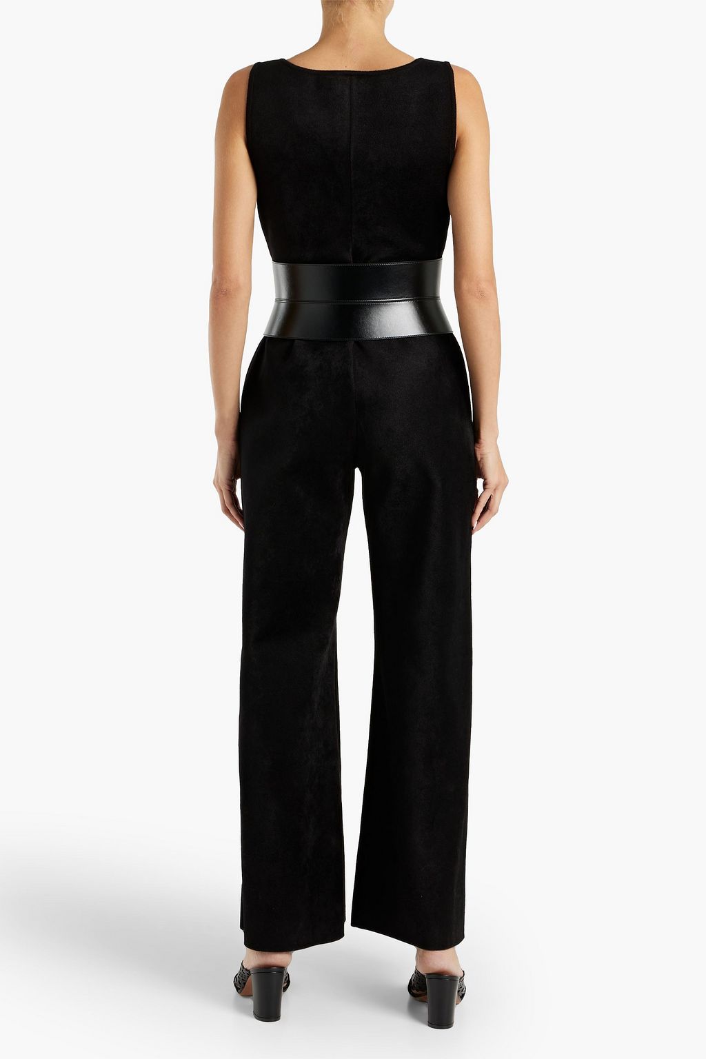 ALAÏA Velvet wide-leg jumpsuit