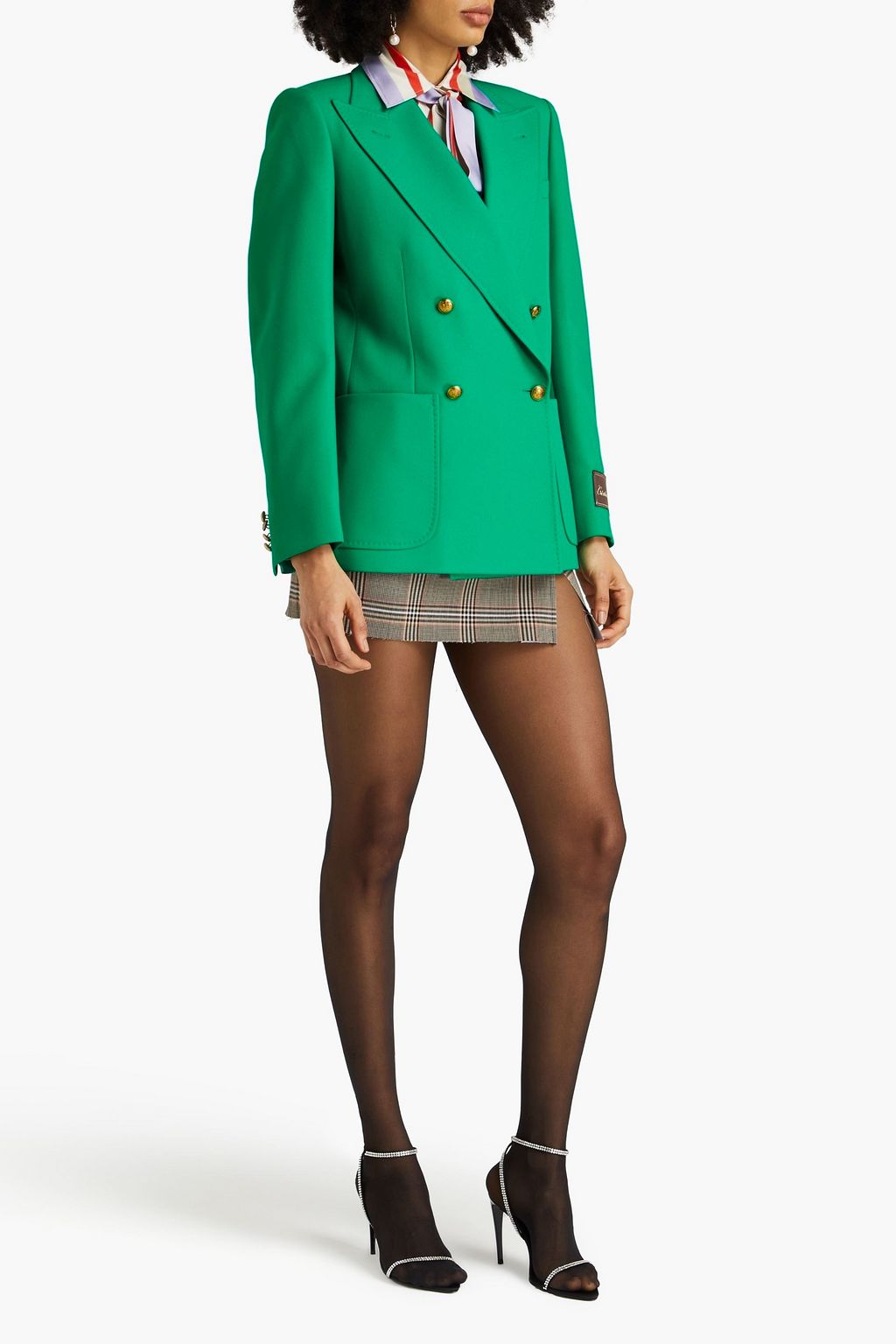 GUCCI Double-breasted twill blazer