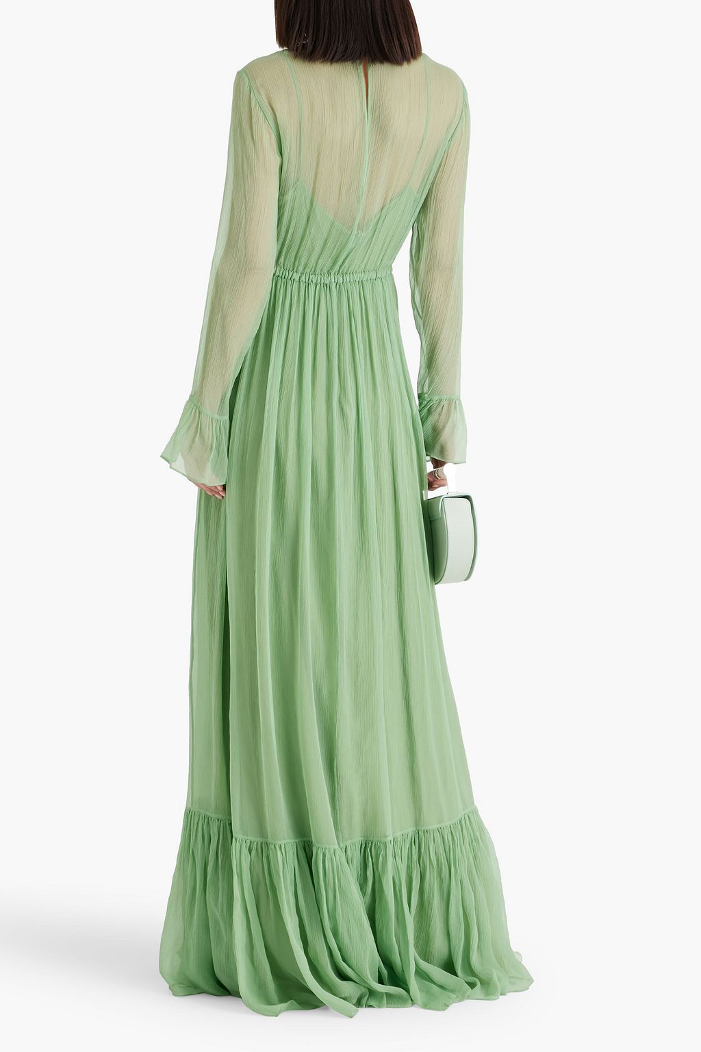 GUCCI Silk-georgette gown