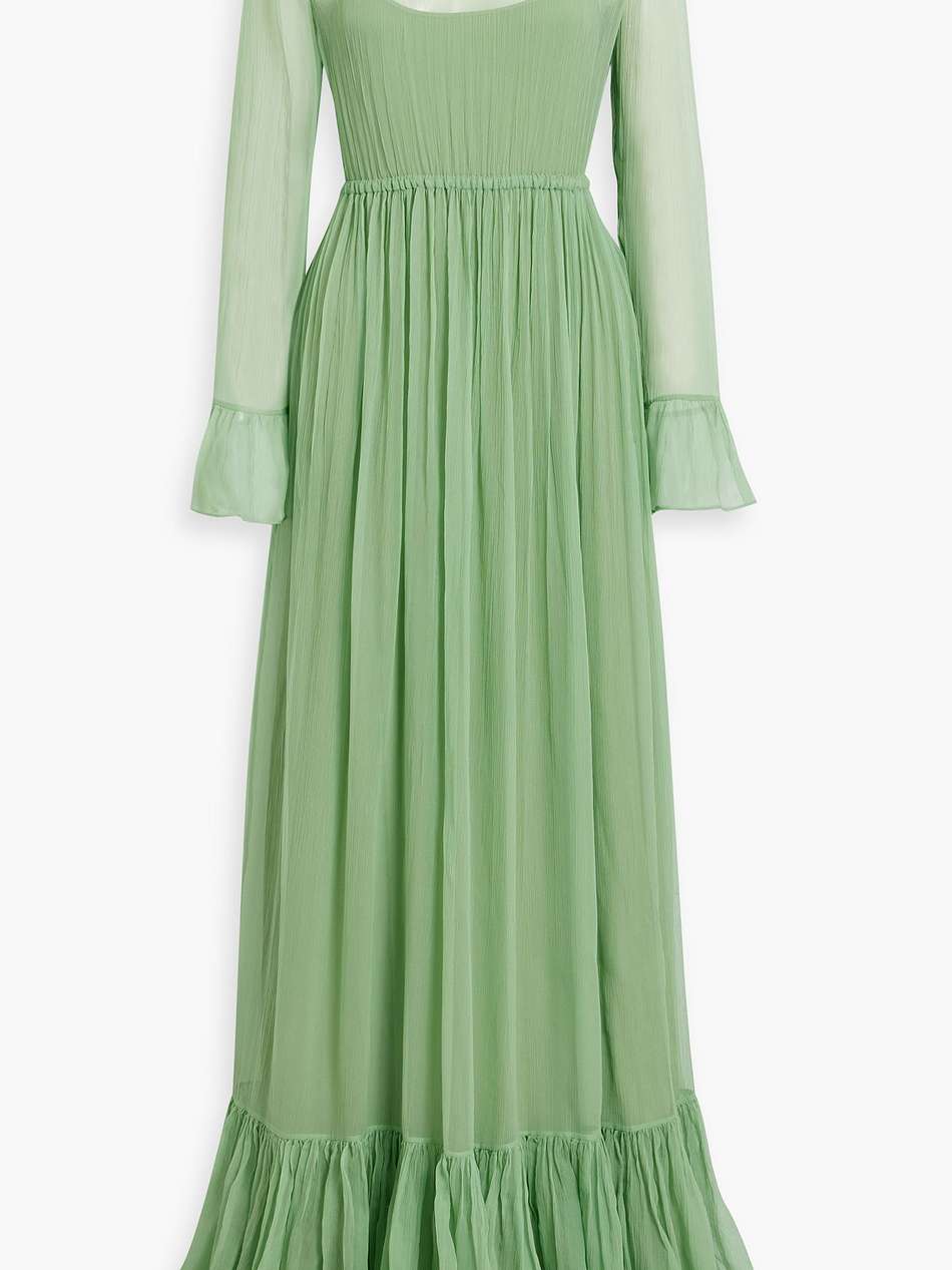 silk-georgette gown