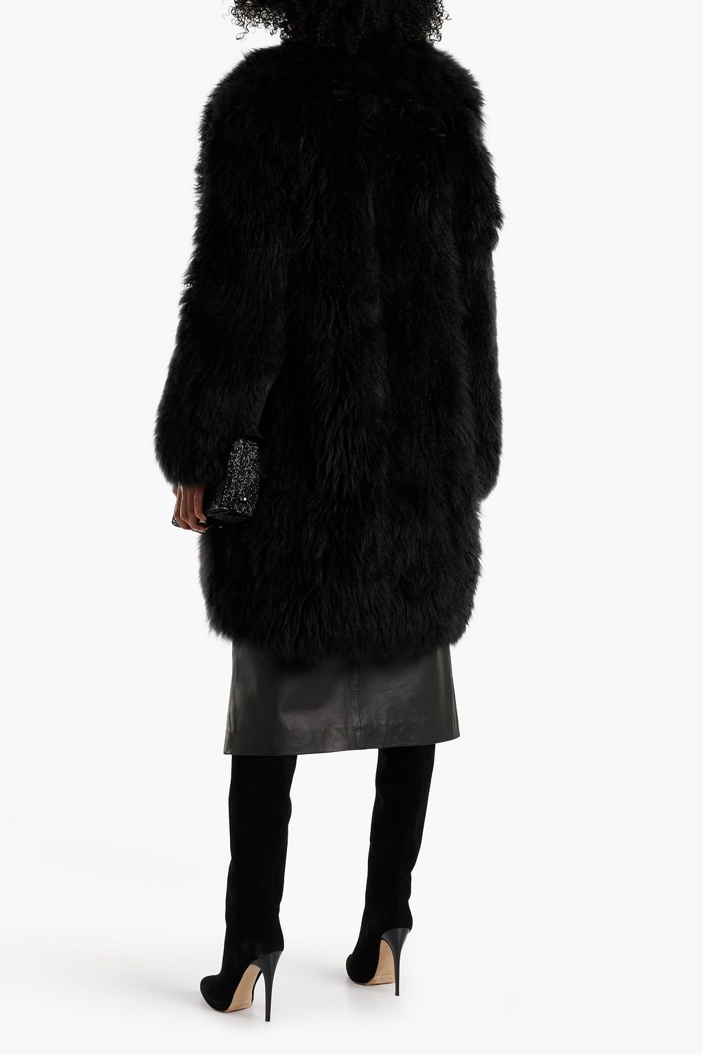 MICHAEL KORS COLLECTION Sequin-lined cashmere coat