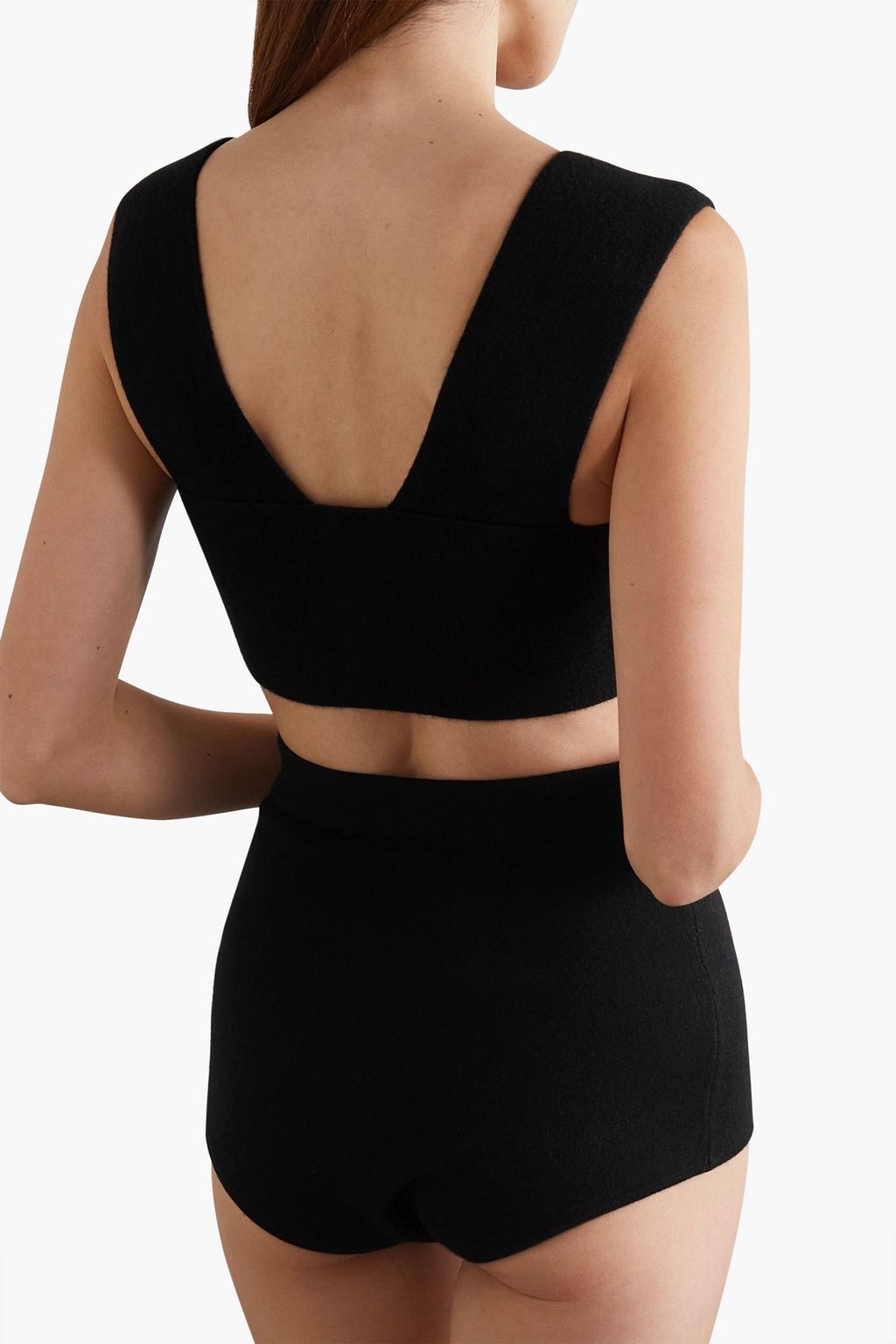 ALAÏA カシミヤ クロップドトップス&ショートパンツ セット