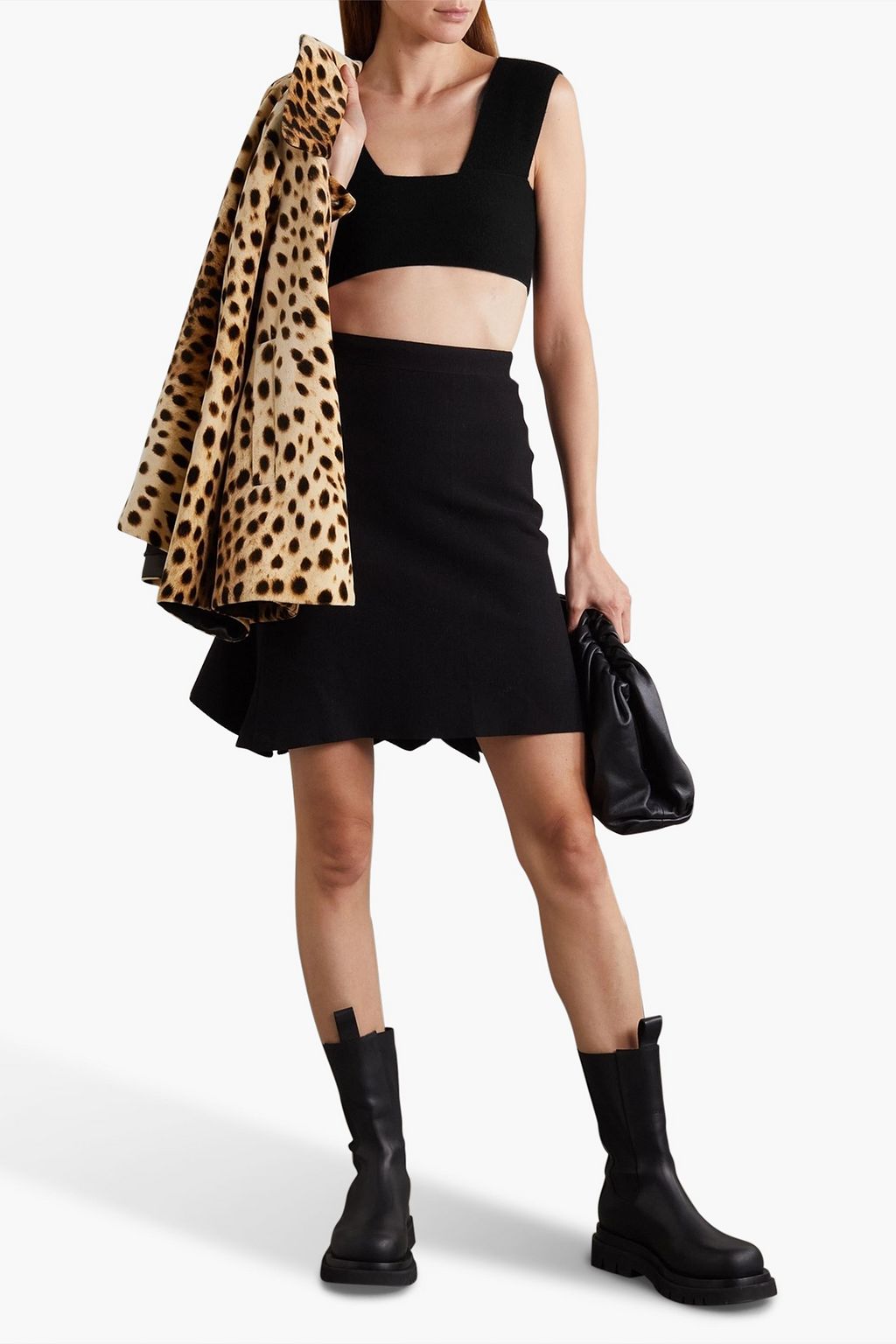 ALAÏA カシミヤ クロップドトップス&ショートパンツ セット