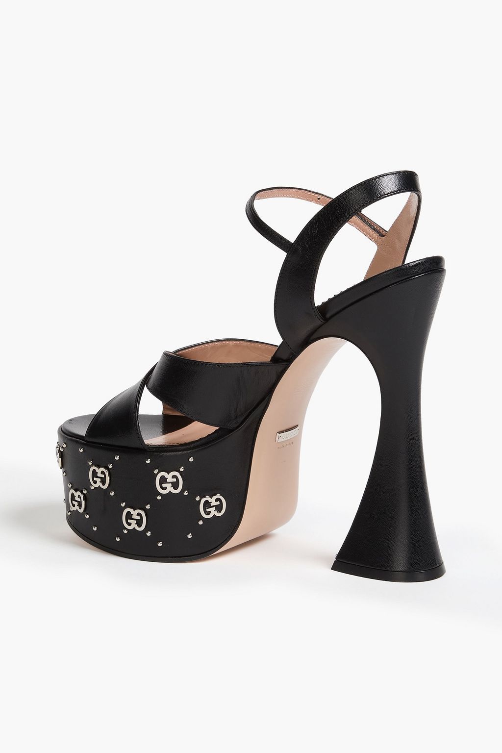 GUCCI Studded leather platform sandals