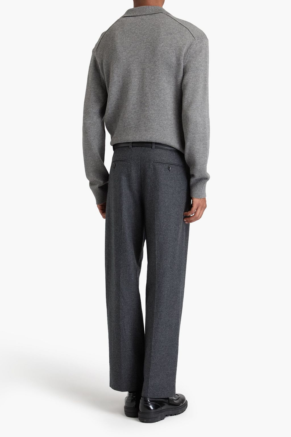 GUCCI Brushed wool-felt pants