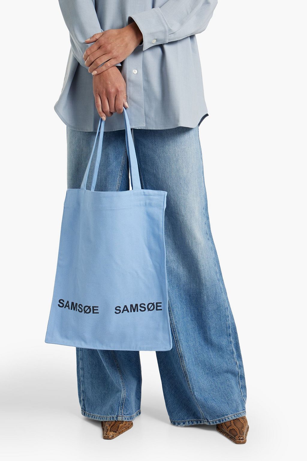 SAMSØE Φ SAMSØE Luca printed canvas tote