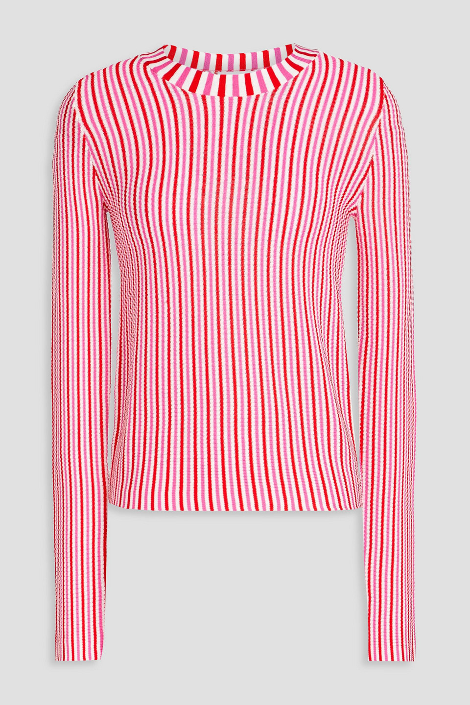 Solid & Striped Striped Ribbed-knit Top In Multi