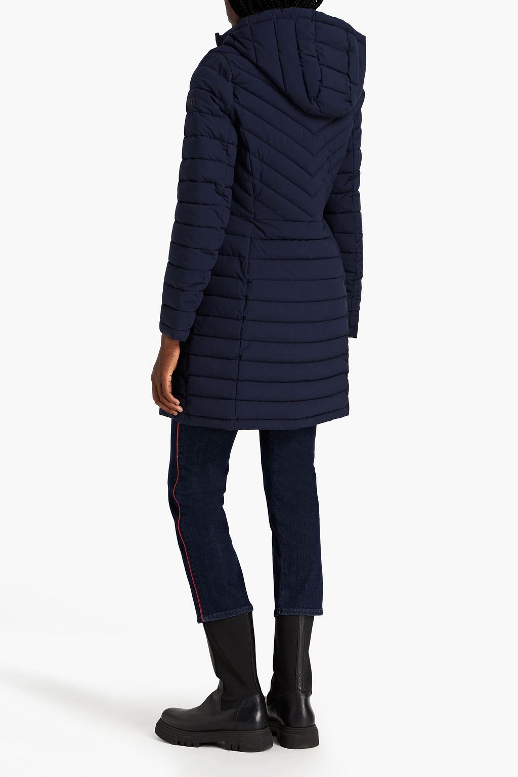 DKNY Quilted shell hooded coat